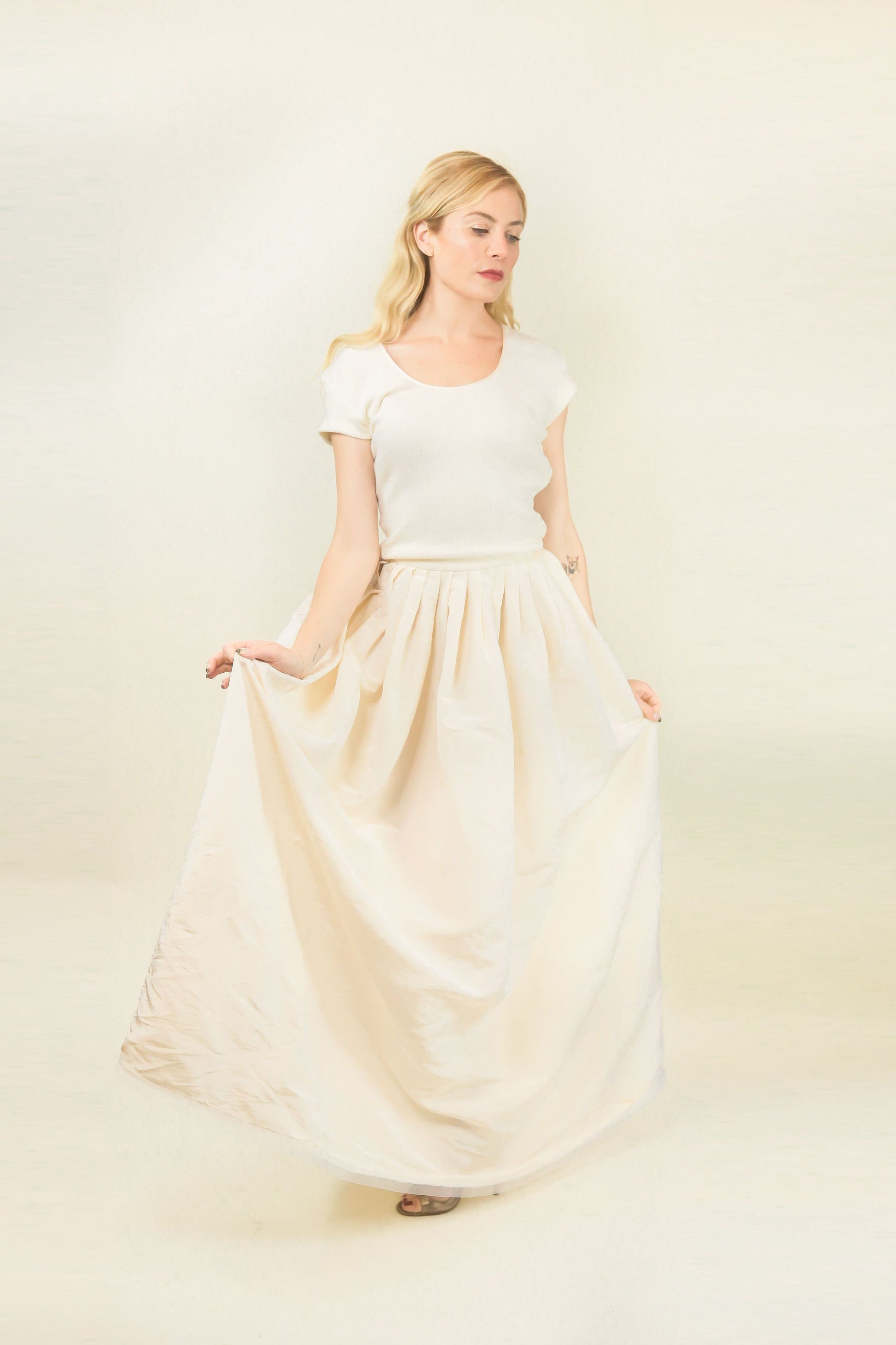Heidi Weisel Knit & Taffeta Dress - The Kit Vintage