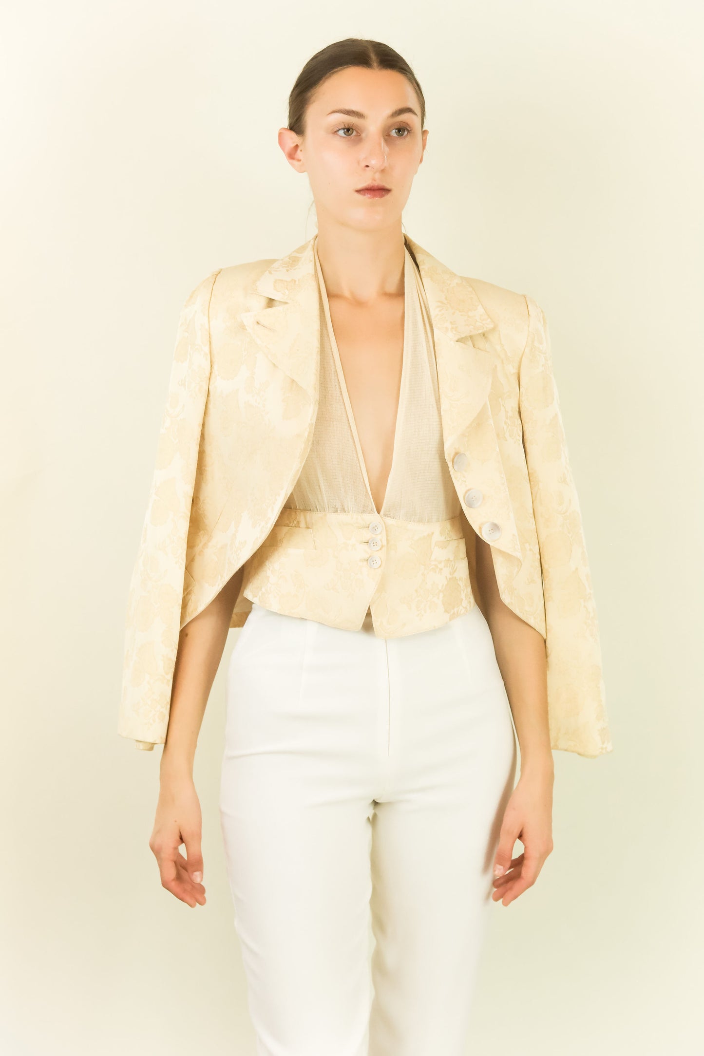 Ann Demeulemeester Halter Vest & Blazer Set