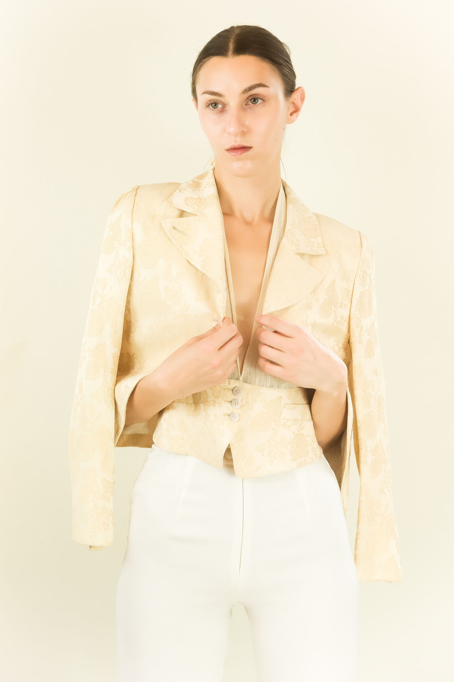 Ann Demeulemeester Halter Vest & Blazer Set