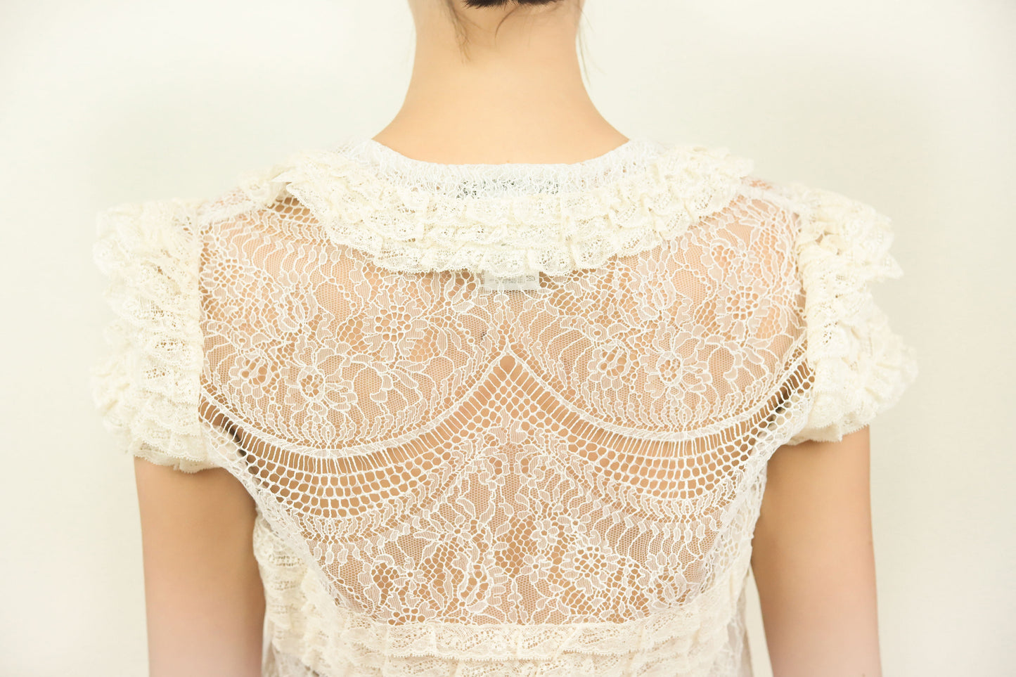 Blumarine Lace Ruffled Top - The Kit Vintage