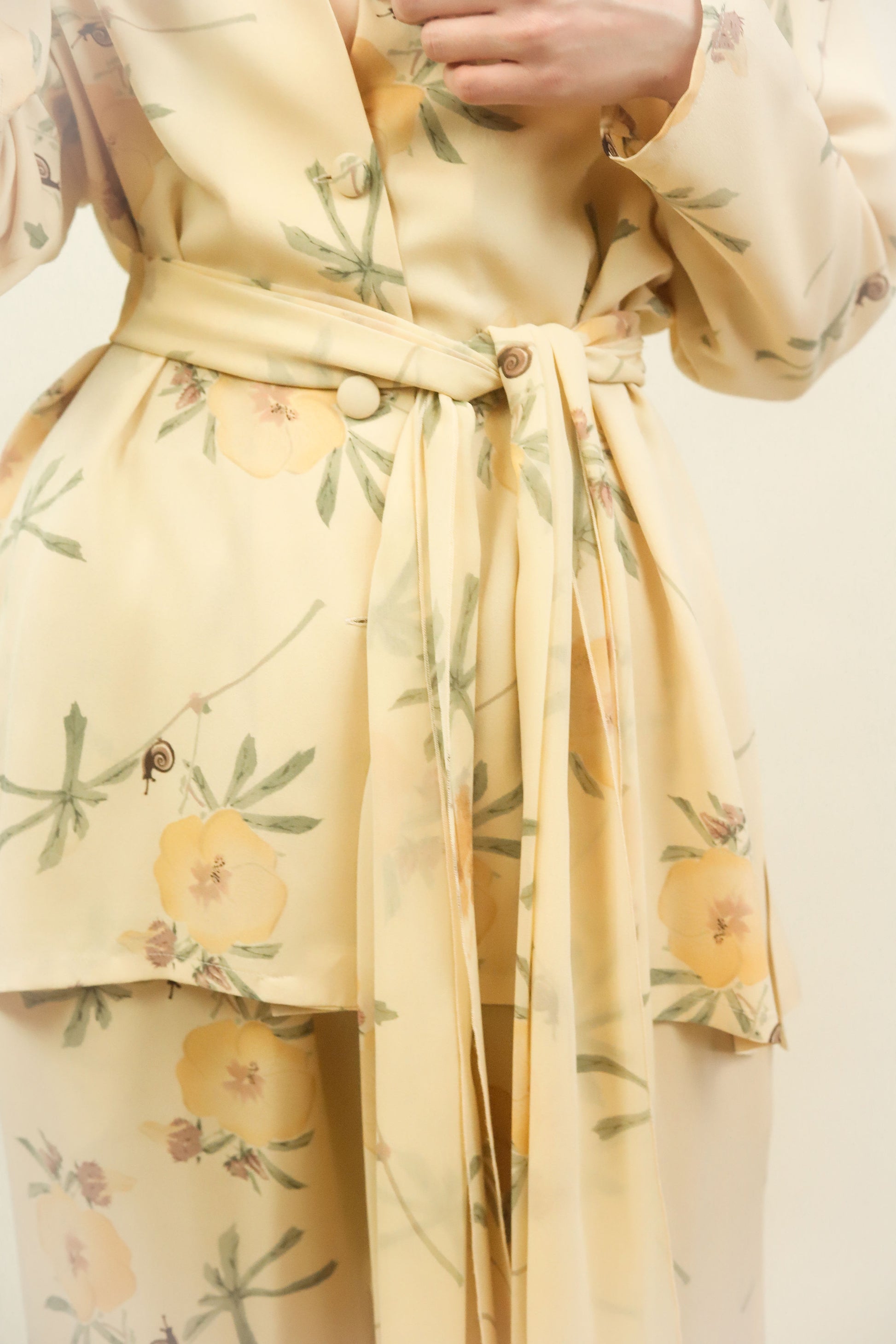 Harari Silk Floral Pant Ensemble - The Kit Vintage