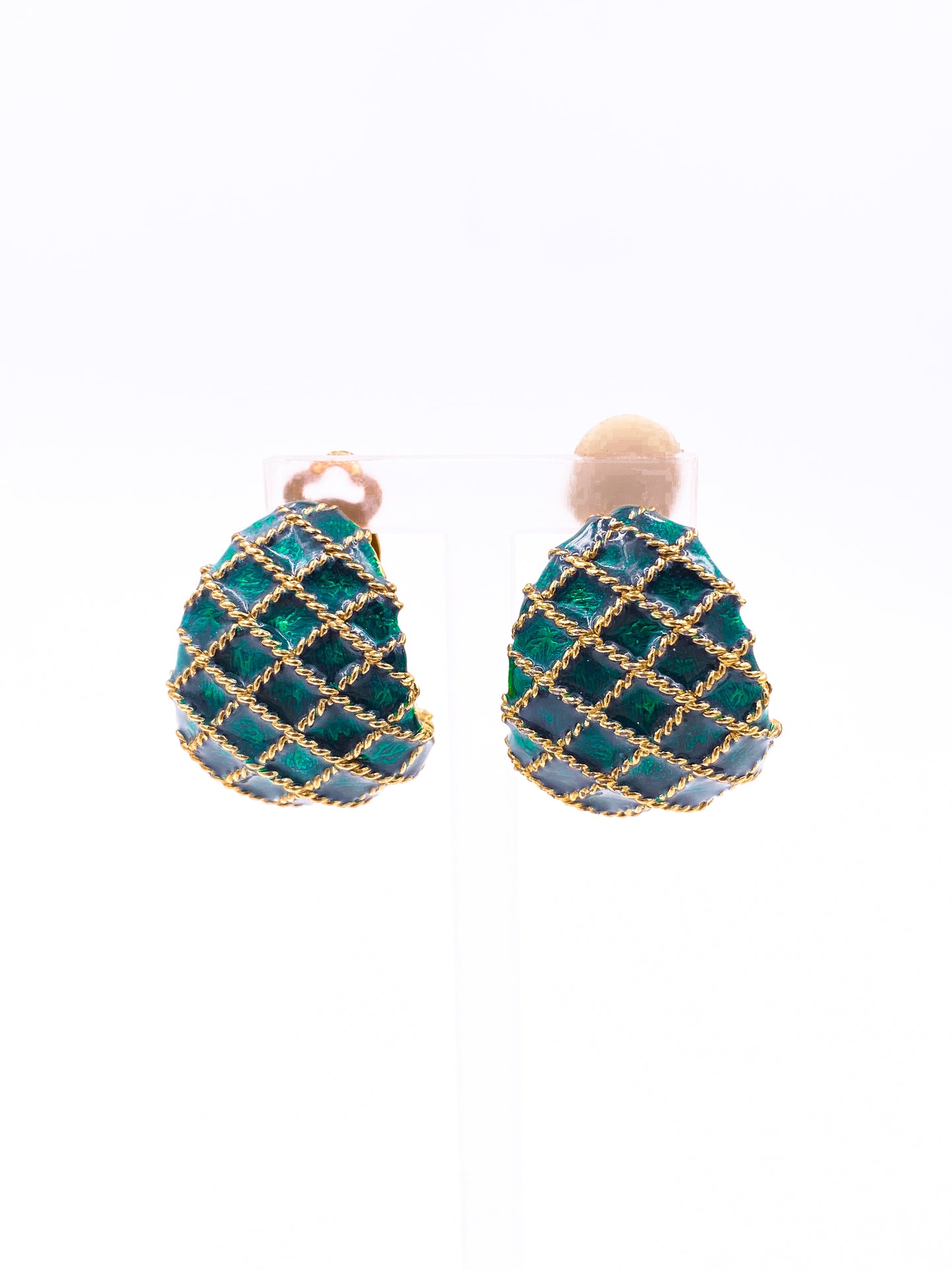 Donald Standard Green Earrings - The Kit Vintage