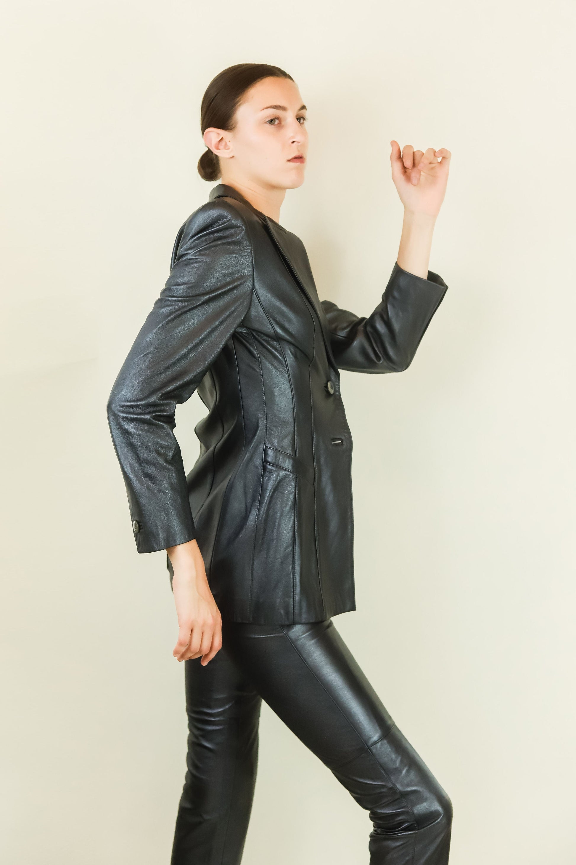 Escada Leather Trousers - The Kit Vintage