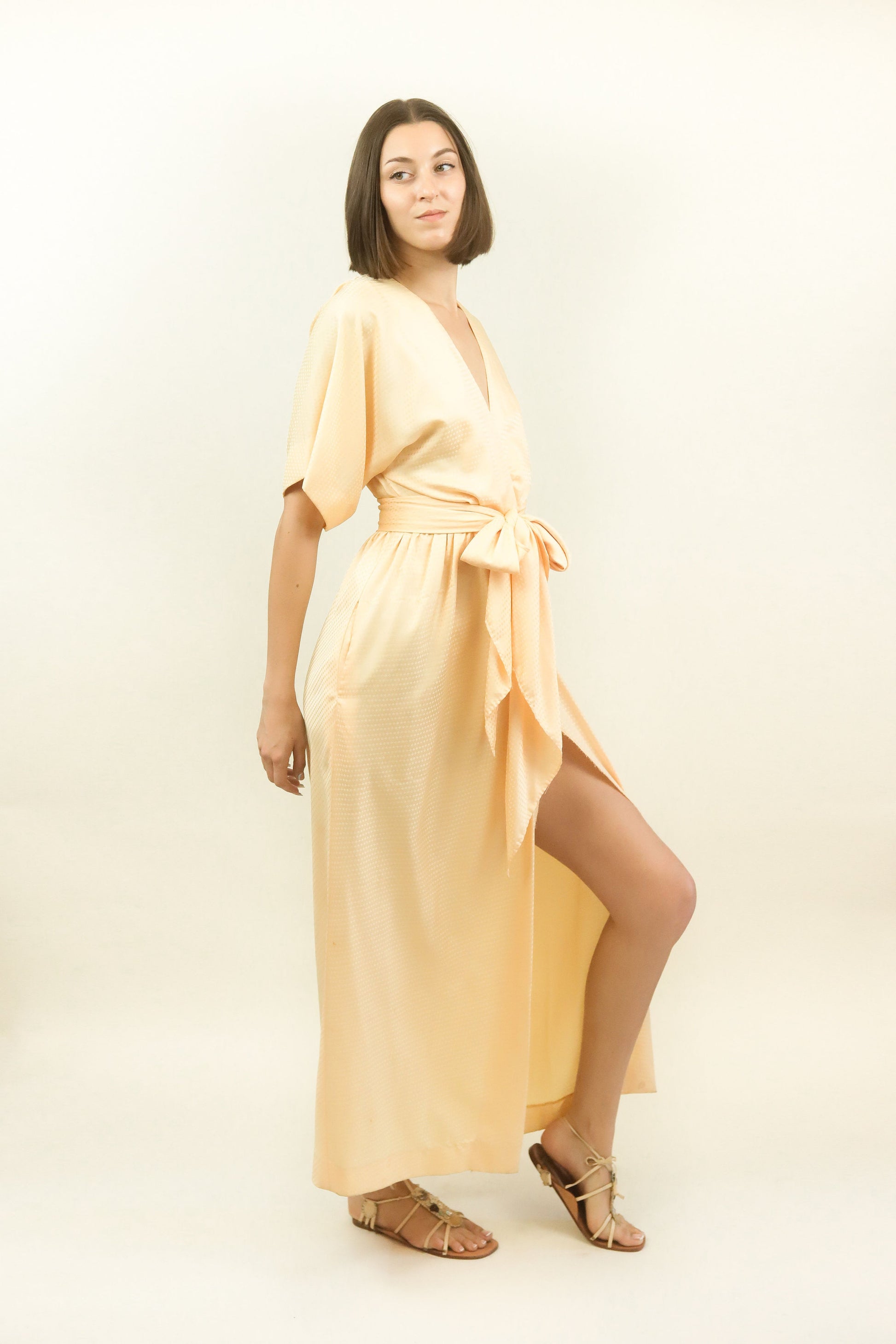 Halston IV Belted Caftan - The Kit Vintage