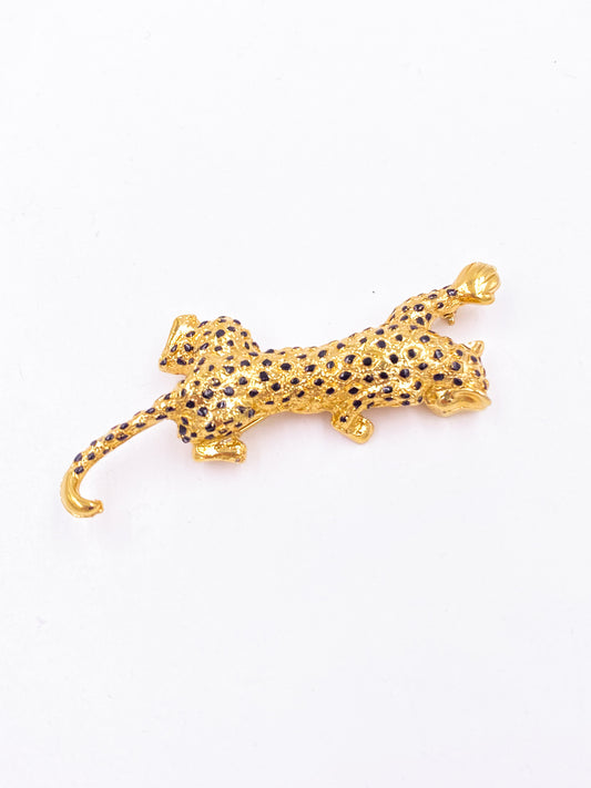 Spotted Panther Brooch - The Kit Vintage