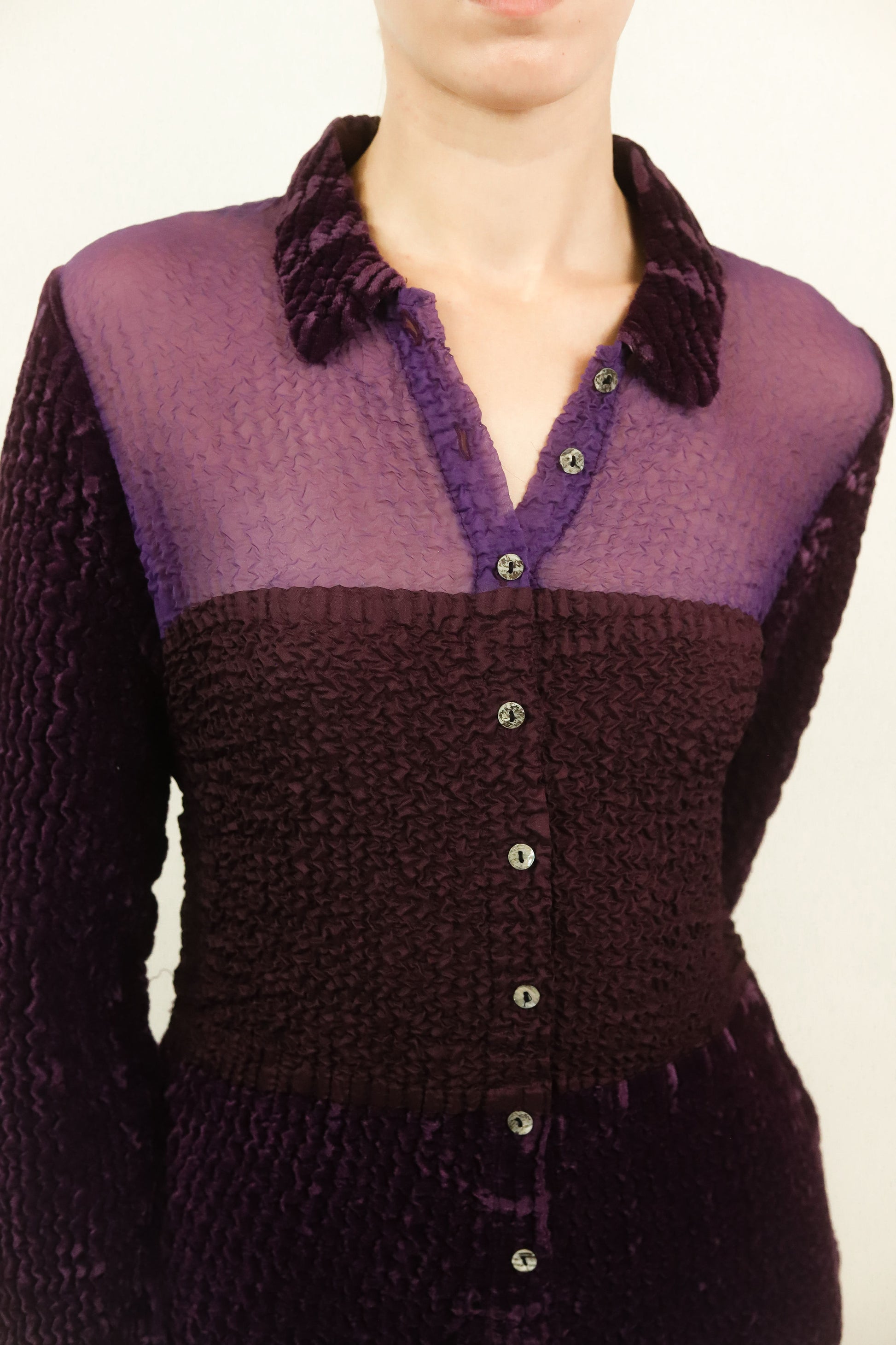 Yoshiki Hishinuma Purple Pleated Skirt Set - The Kit Vintage