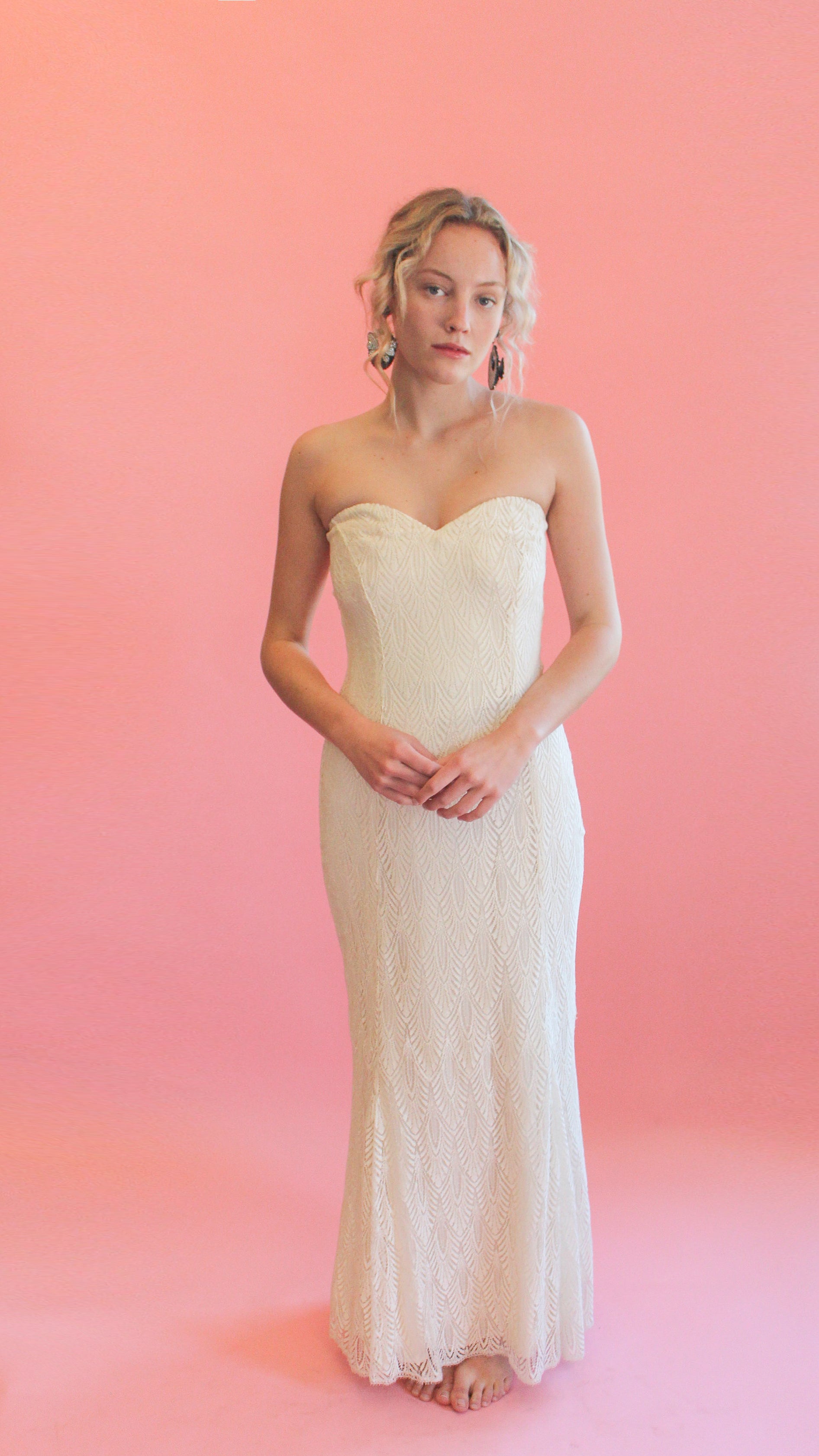 Givenchy Couture Strapless Lace Gown - The Kit Vintage