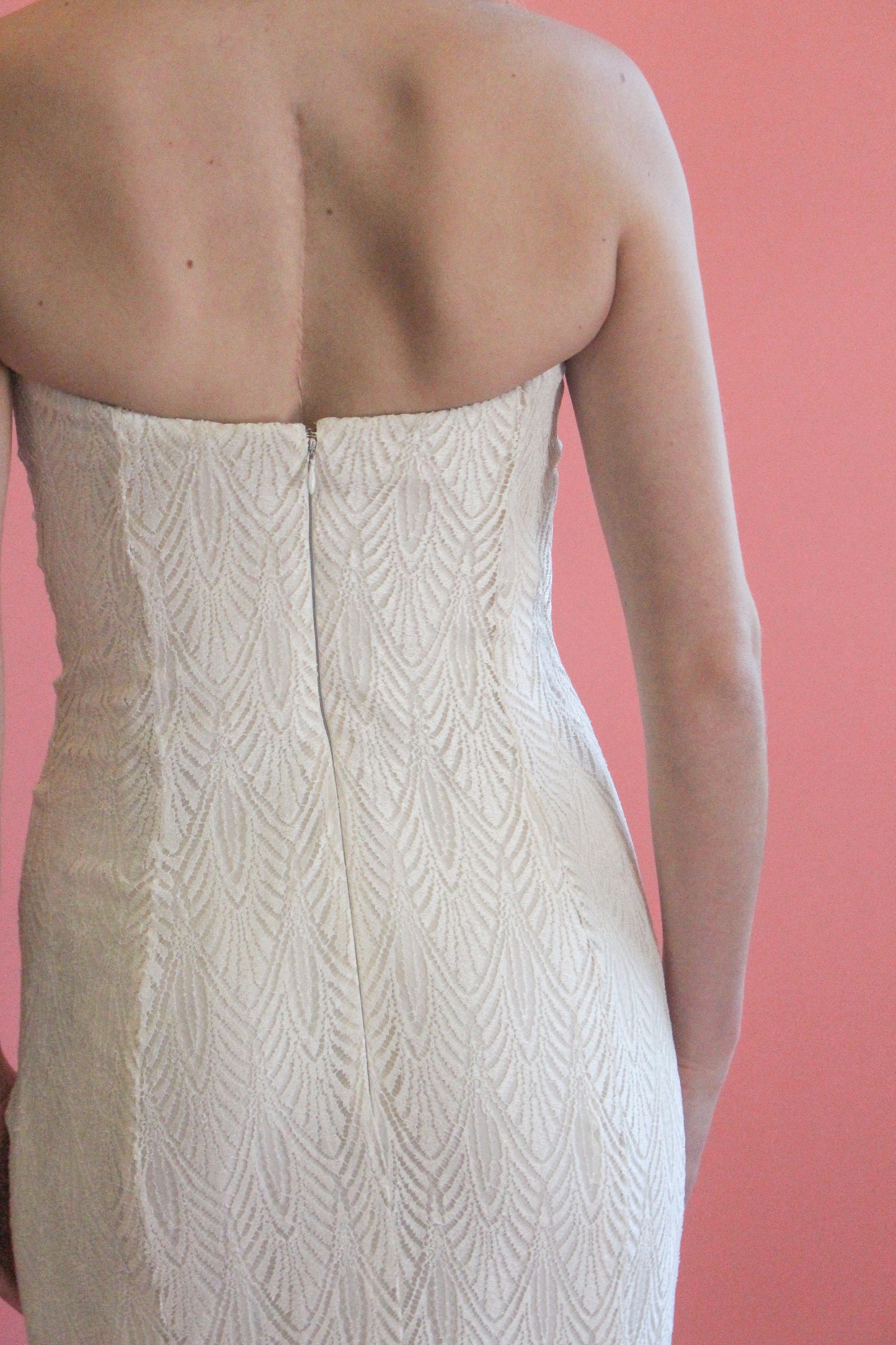Givenchy Couture Strapless Lace Gown