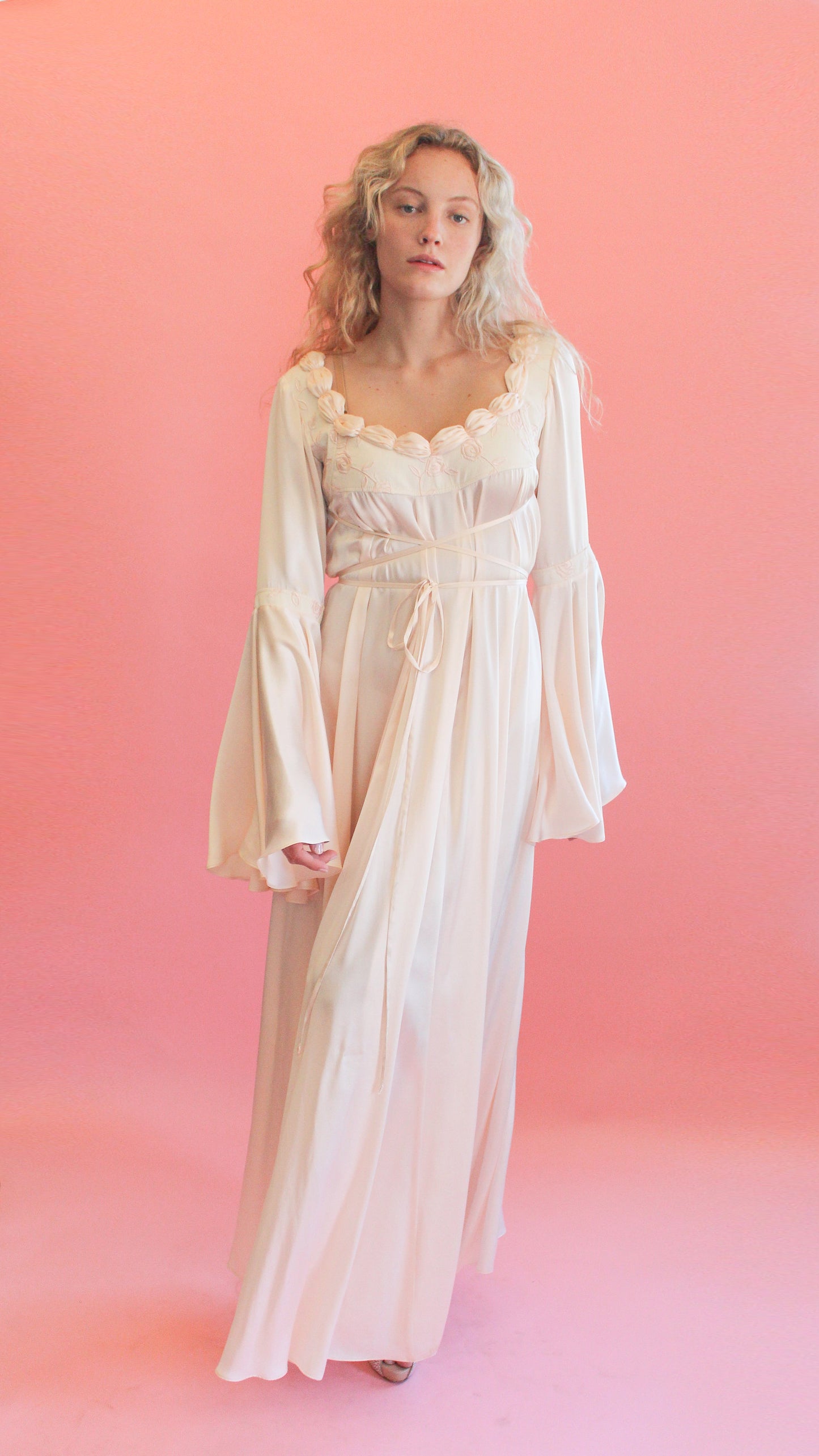 Jane Booke Pale Pink Rosebud Gown