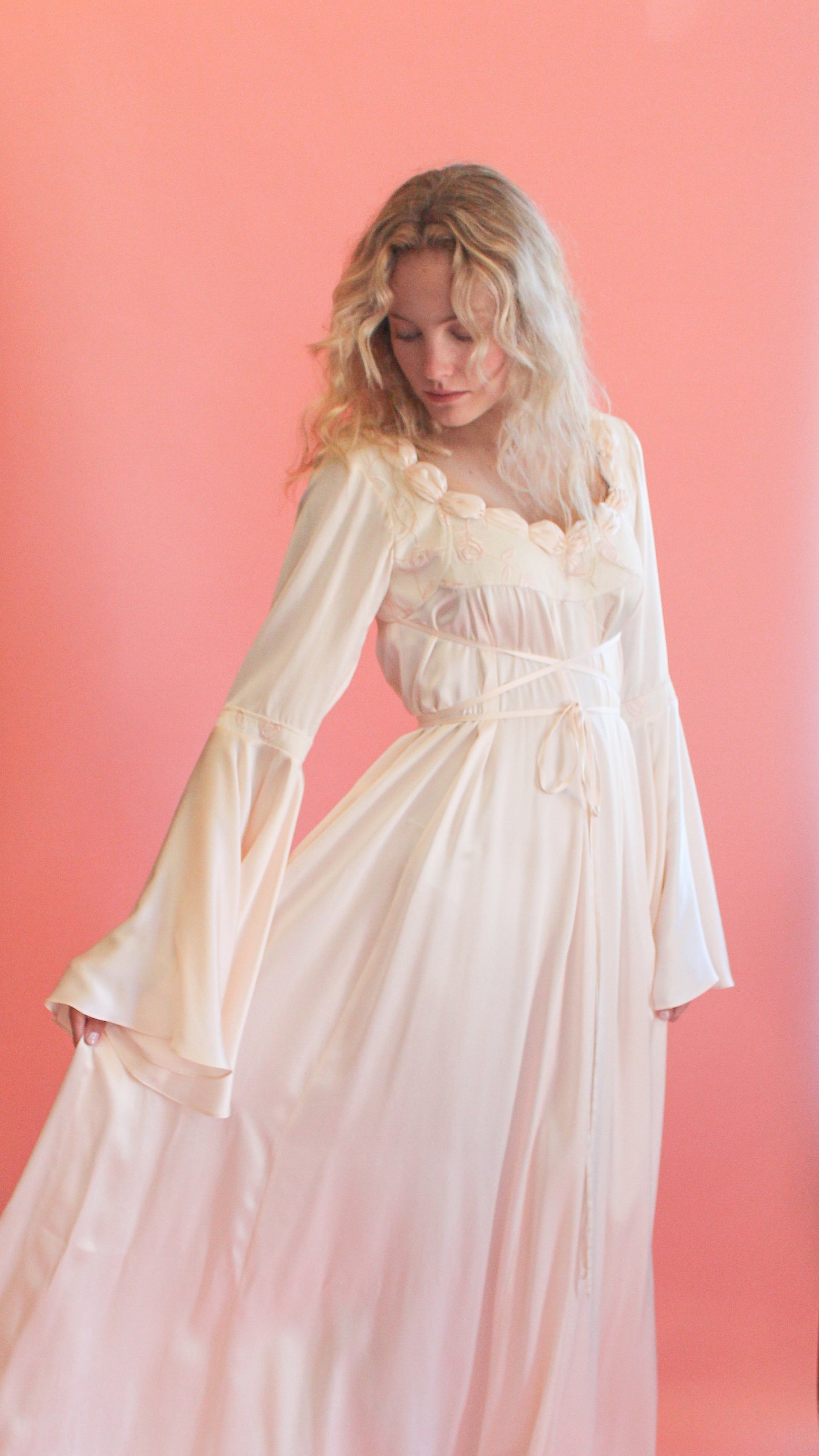 Jane Booke Pale Pink Rosebud Gown