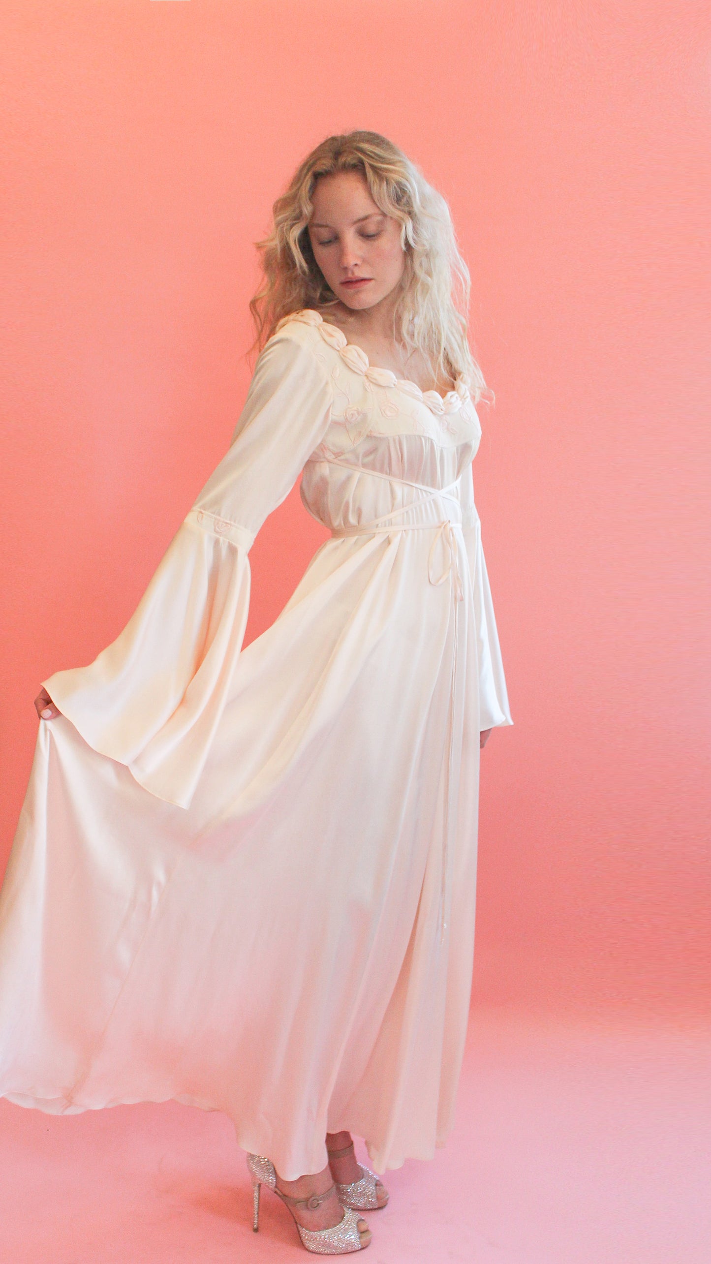 Jane Booke Pale Pink Rosebud Gown