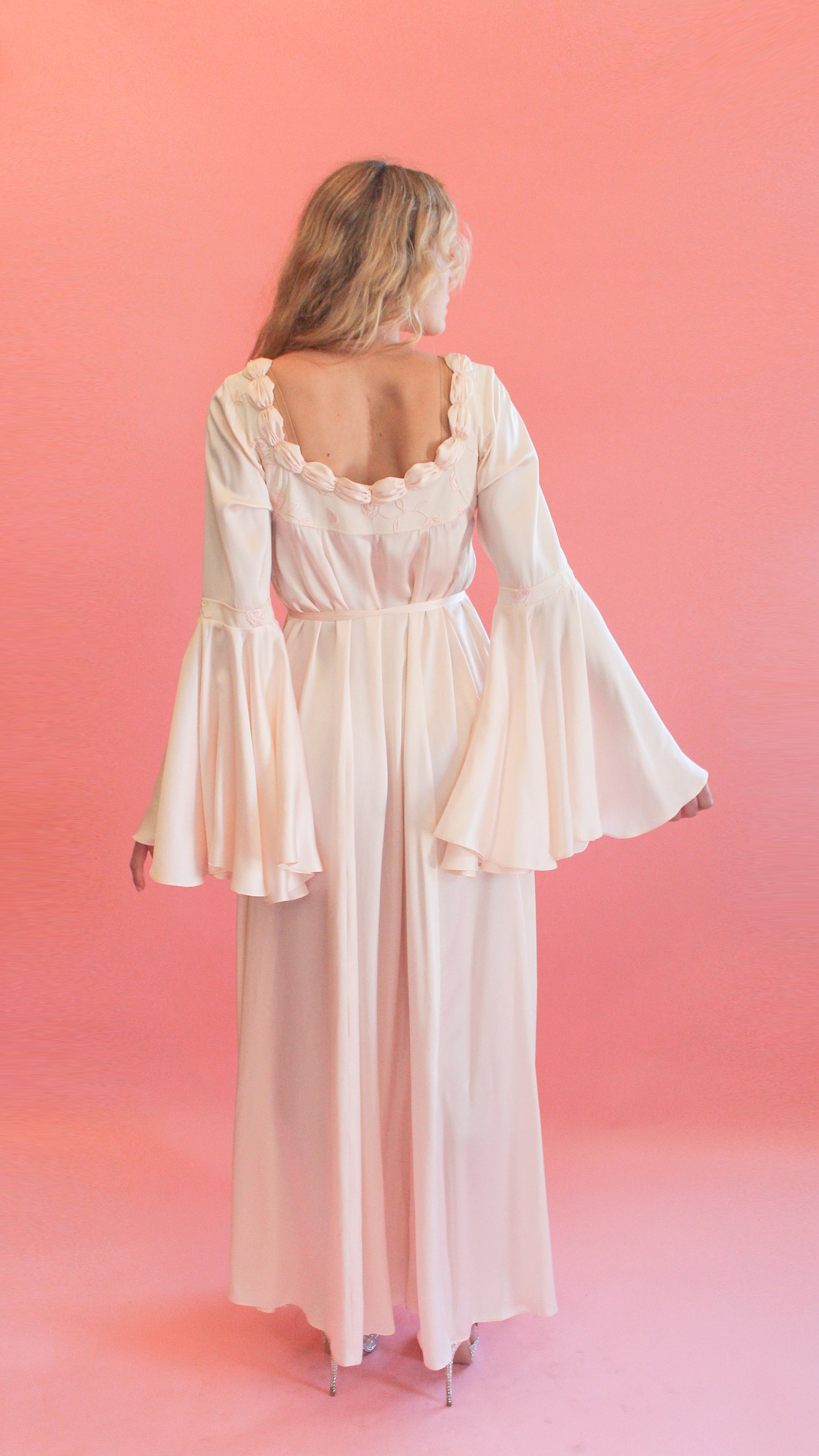 Jane Booke Pale Pink Rosebud Gown - The Kit Vintage