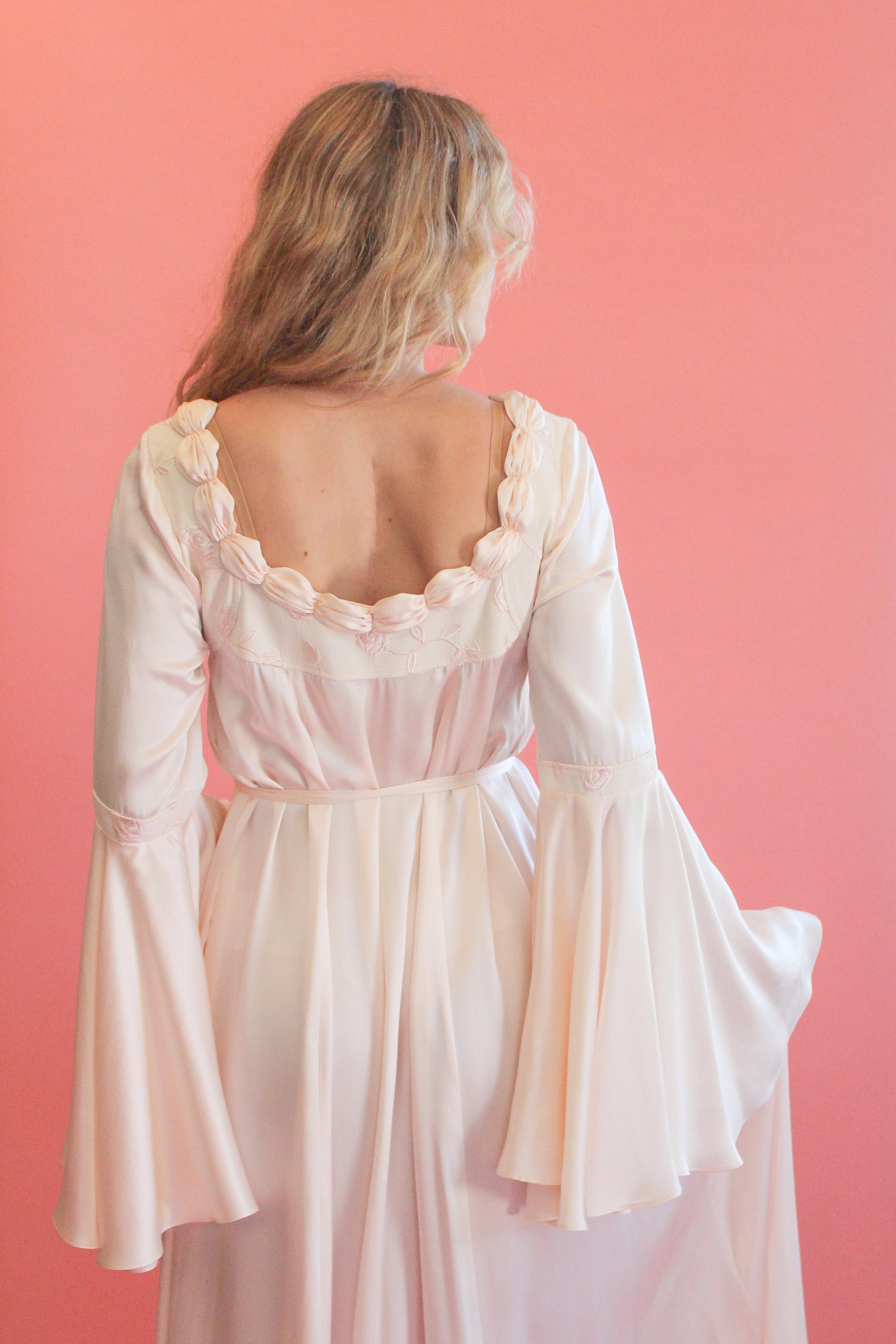 Jane Booke Pale Pink Rosebud Gown - The Kit Vintage