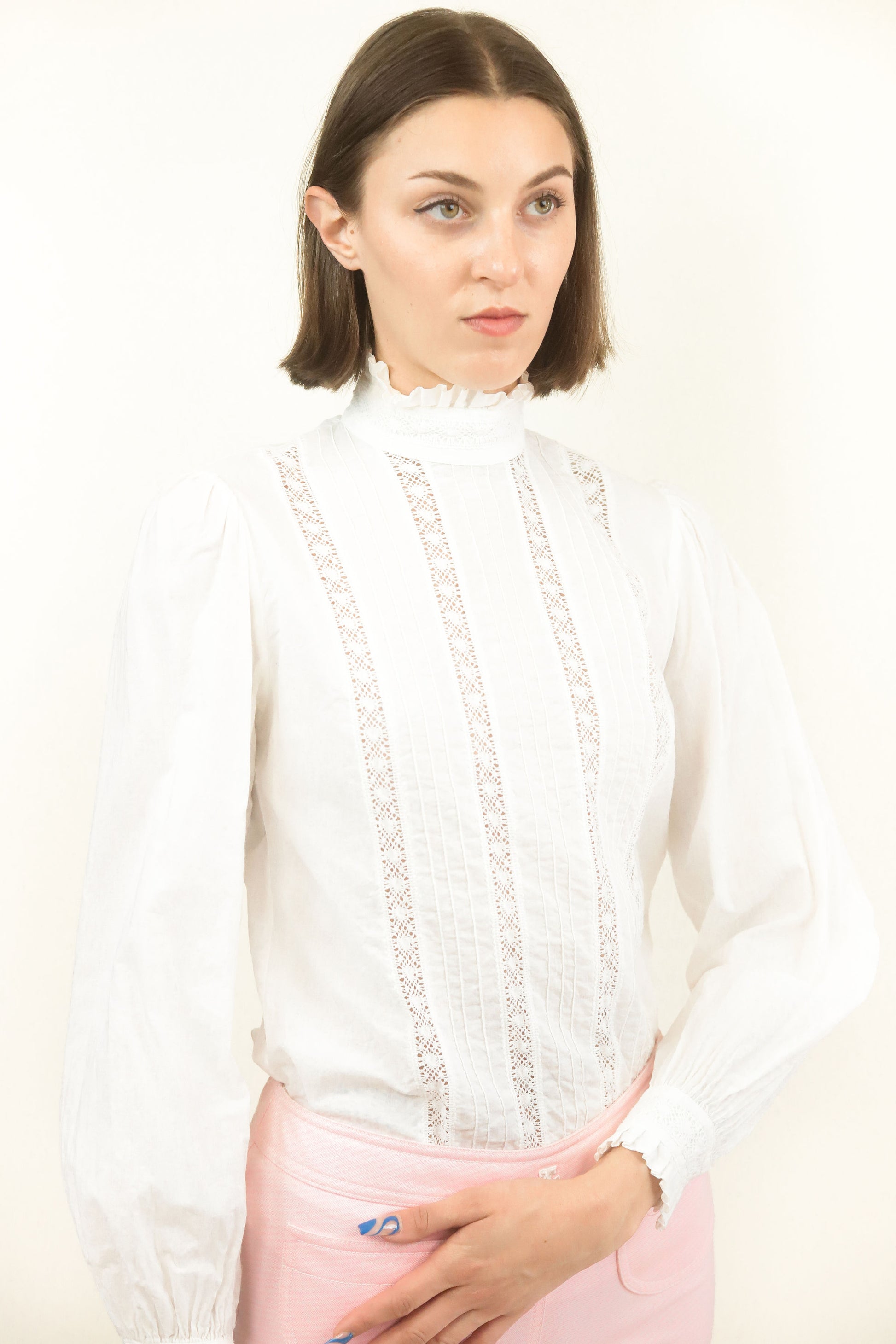 Laura Ashley Prairie Cotton Blouse - The Kit Vintage