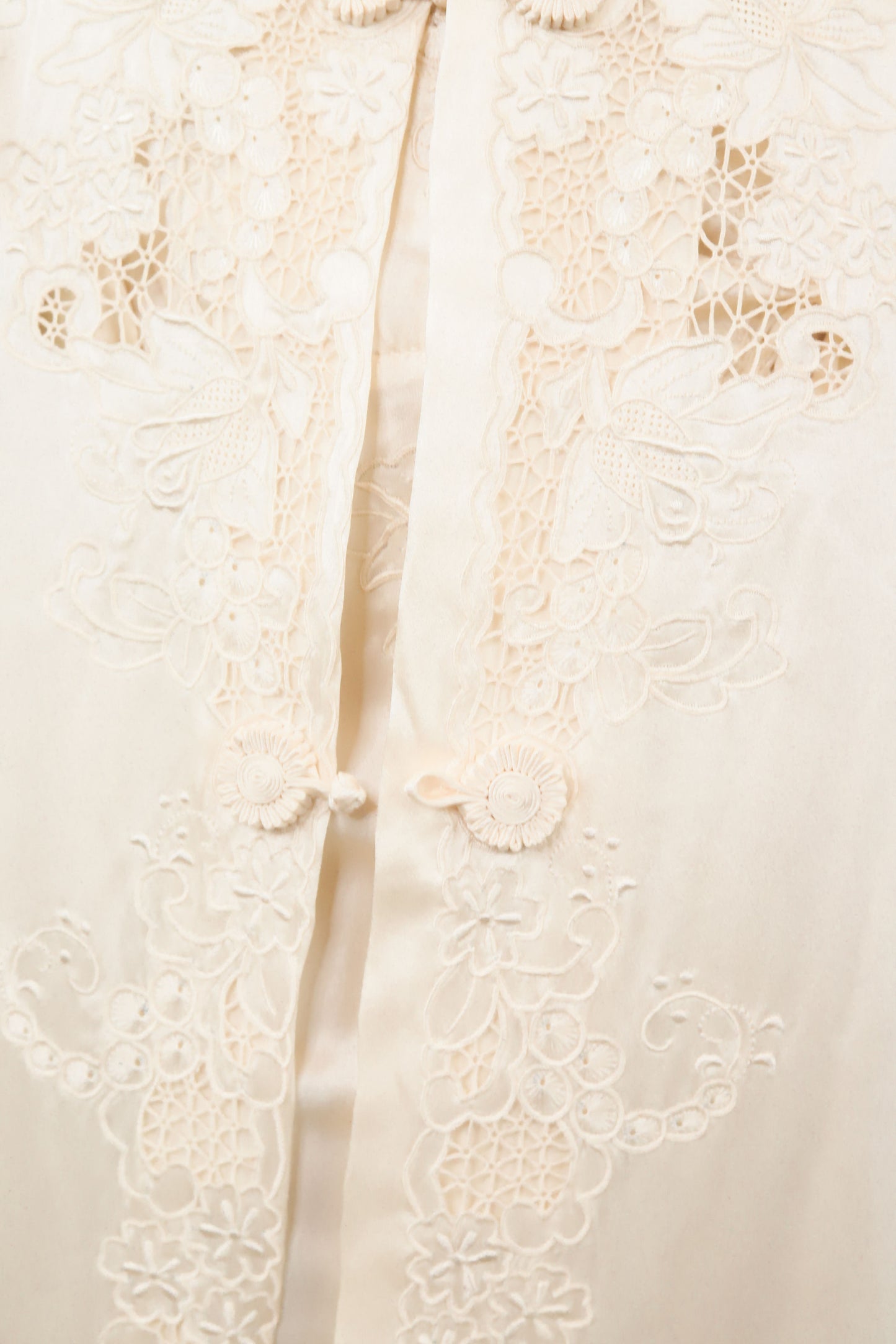 Ivory Silk and Lace Dress and Robe Set - The Kit Vintage