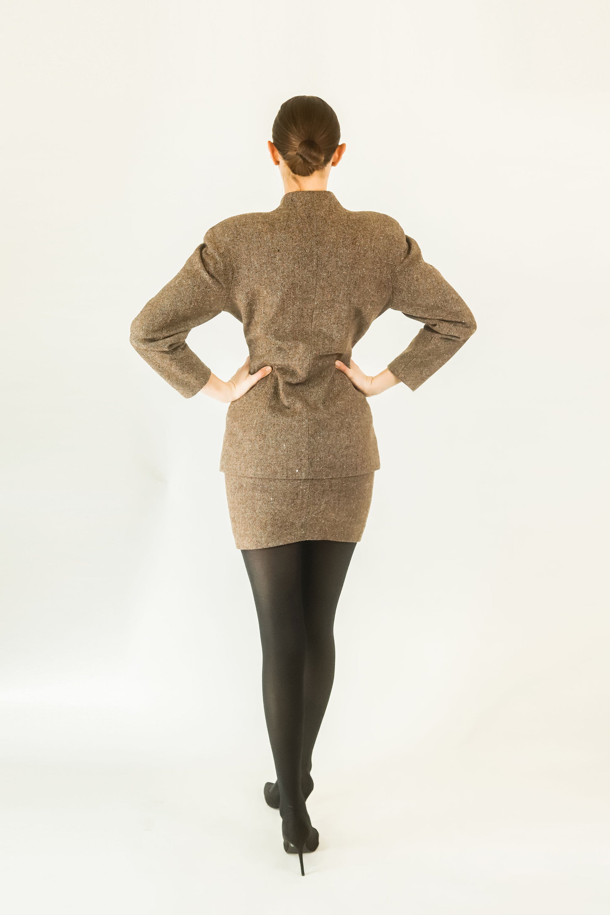Jacques Molko Wool 3 Piece Cape Skirt Suit - The Kit Vintage