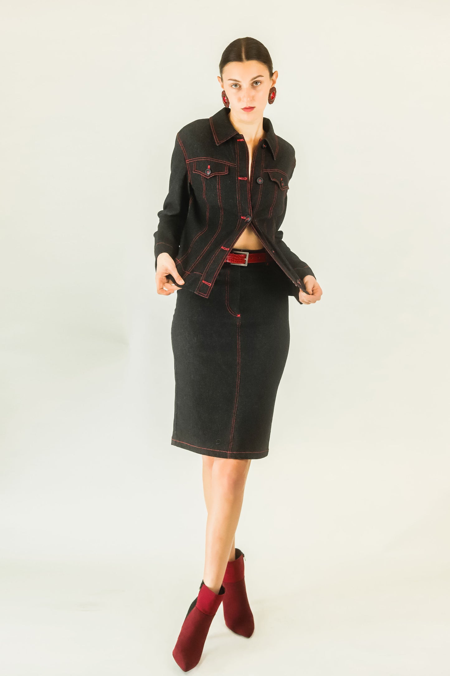 D&G Denim Skirt Suit - The Kit Vintage