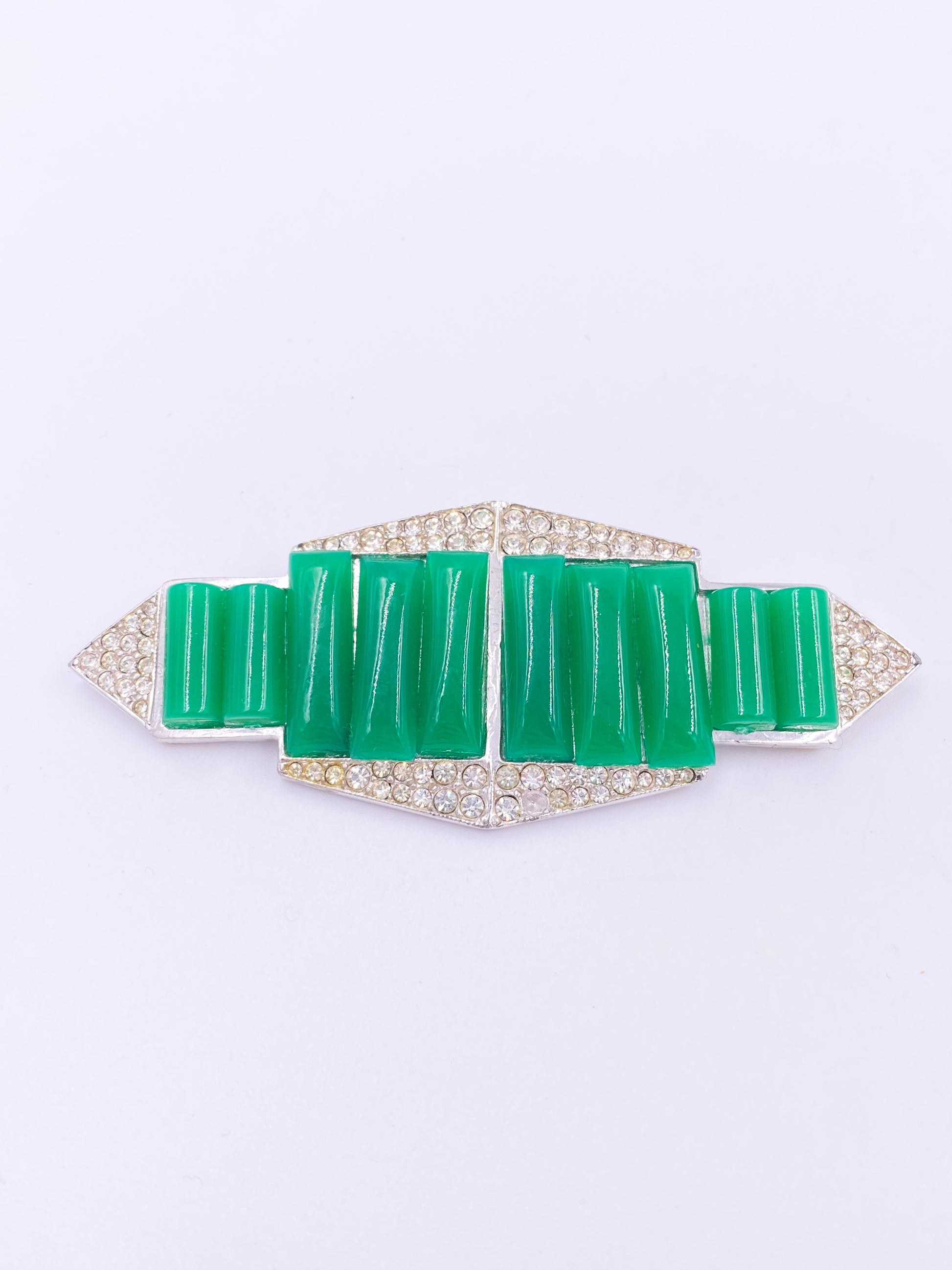 Kenneth Jay Lane Art Deco Style Brooch - The Kit Vintage