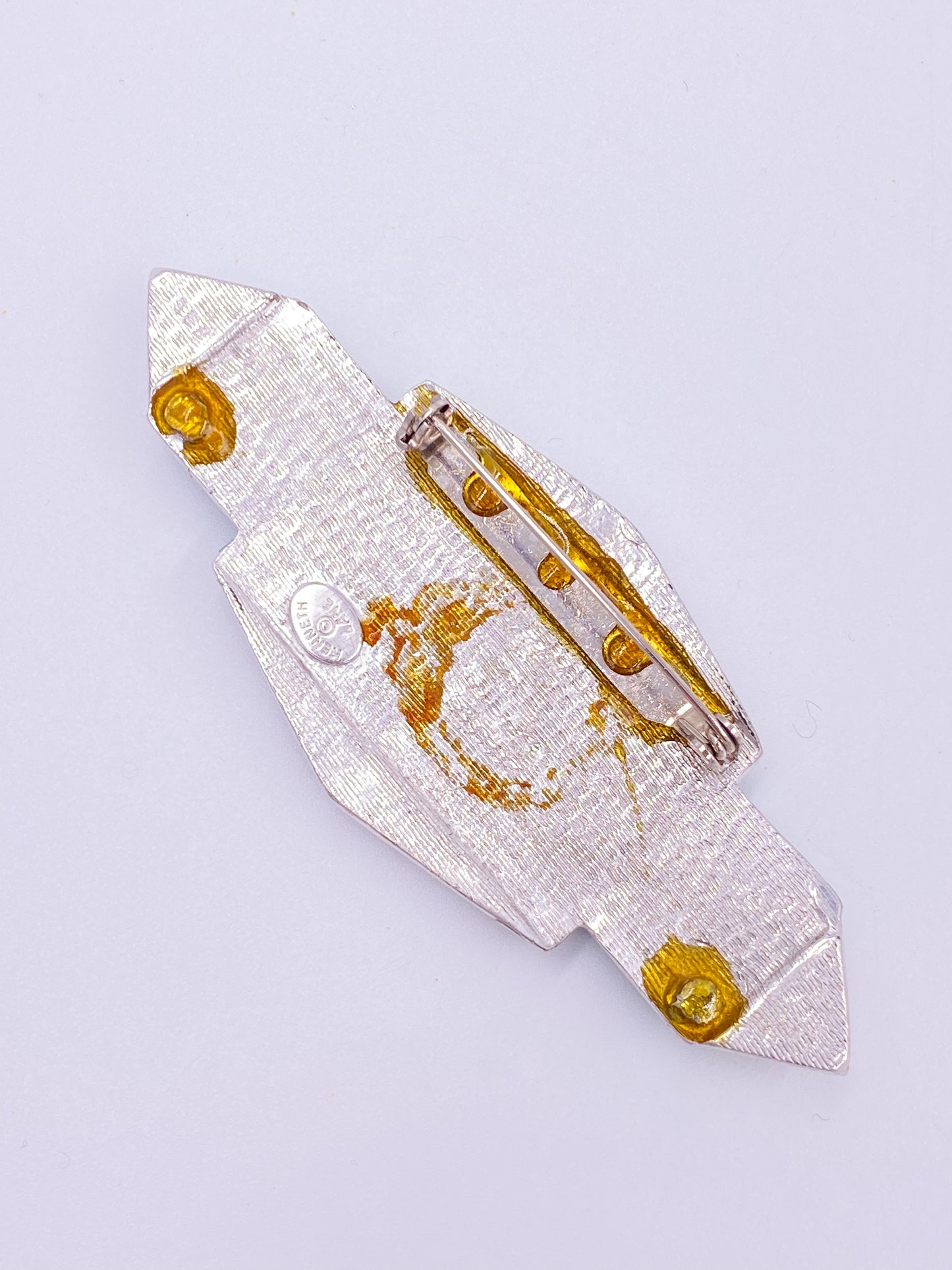 Kenneth Jay Lane Art Deco Style Brooch
