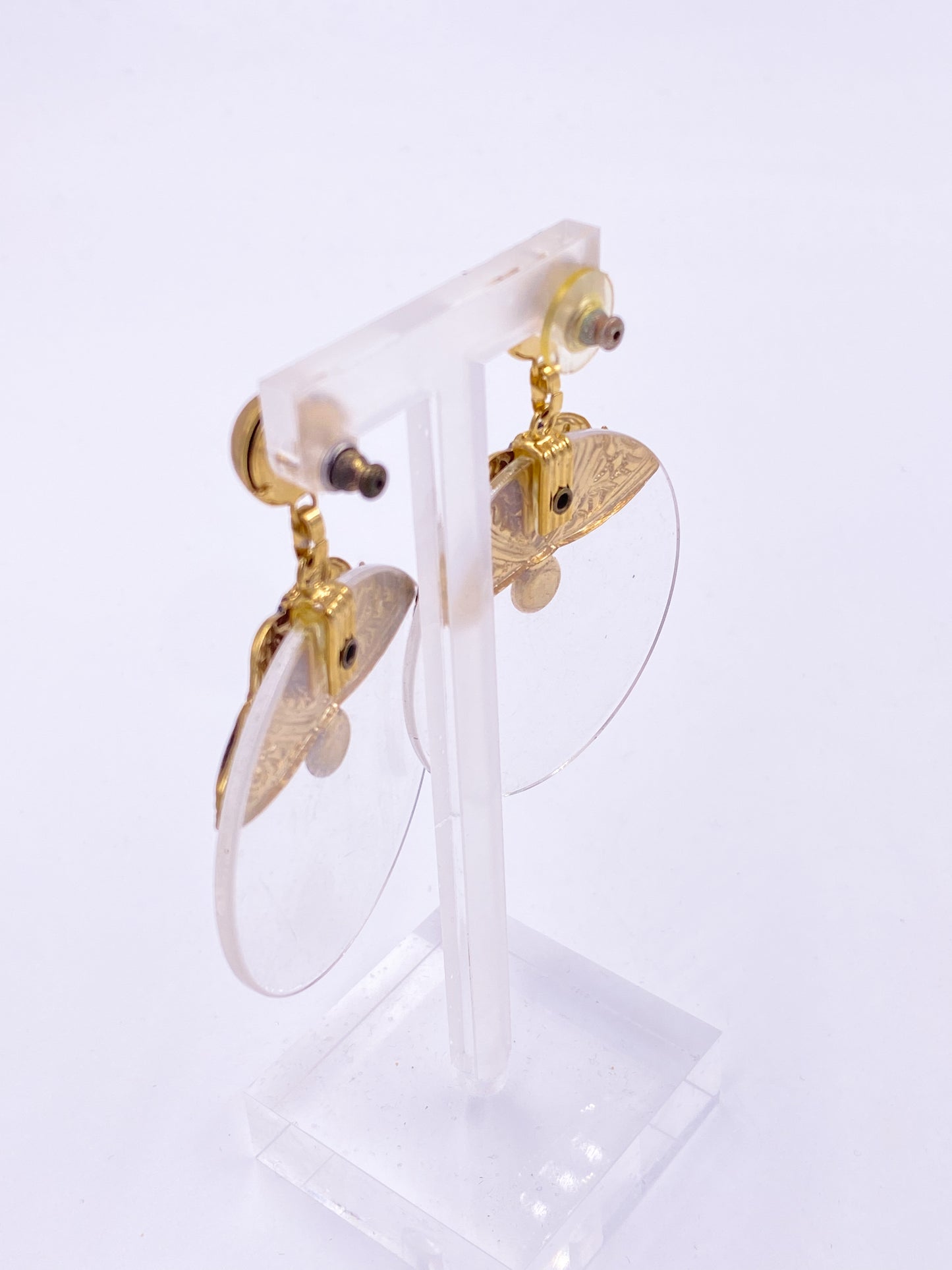 Art Nouveau Lucite Earrings - The Kit Vintage