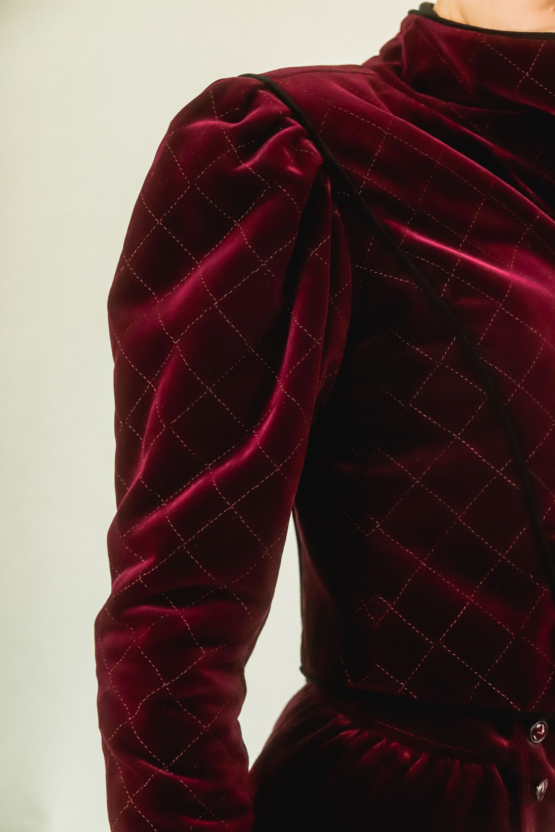Ungaro Wine Velvet Skirt Suit Set - The Kit Vintage
