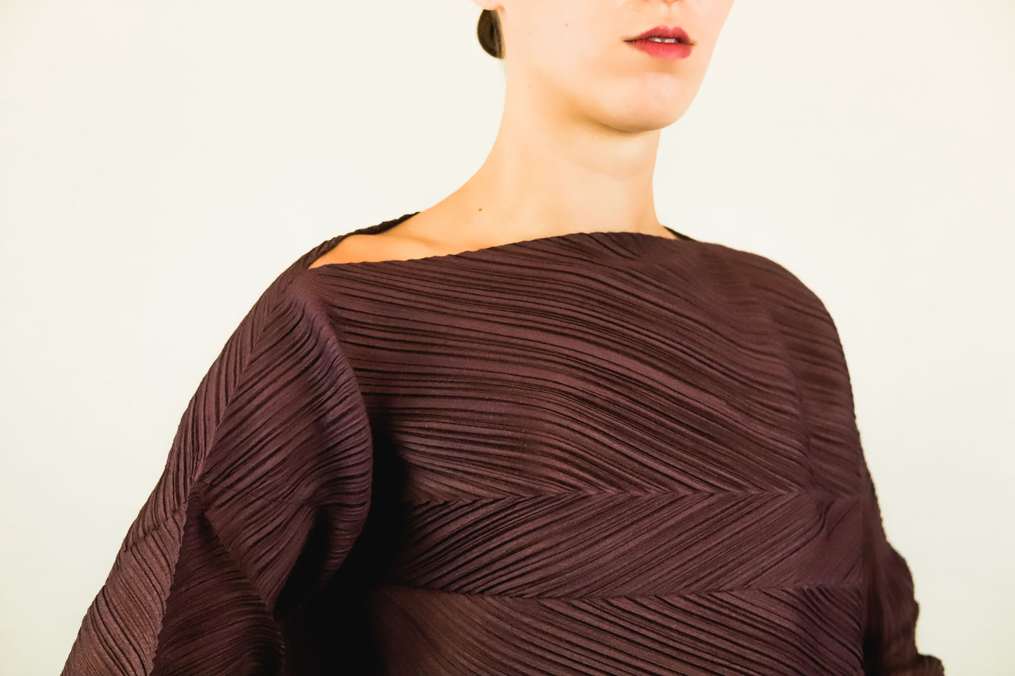 Brown Zig Zag Pleats Please by Issey Miyake Set - The Kit Vintage