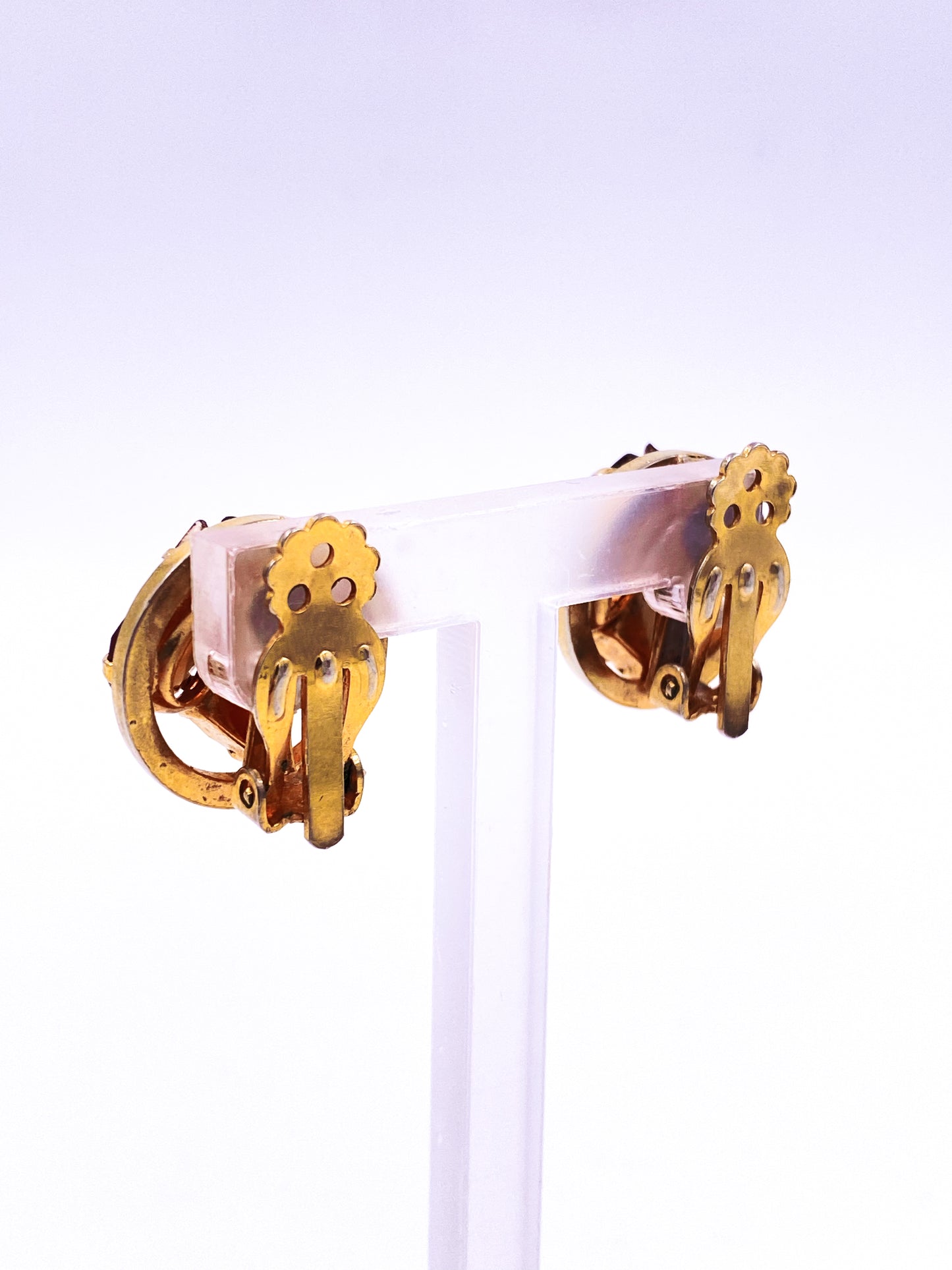 Citrine Stone Earrings - The Kit Vintage