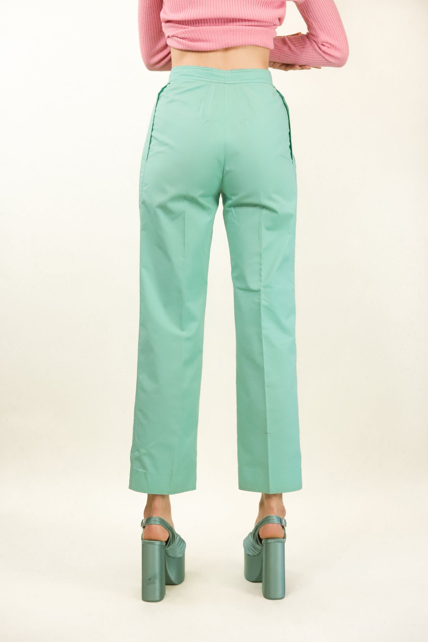 Courreges c. 1970's Mint Green Pants - The Kit Vintage