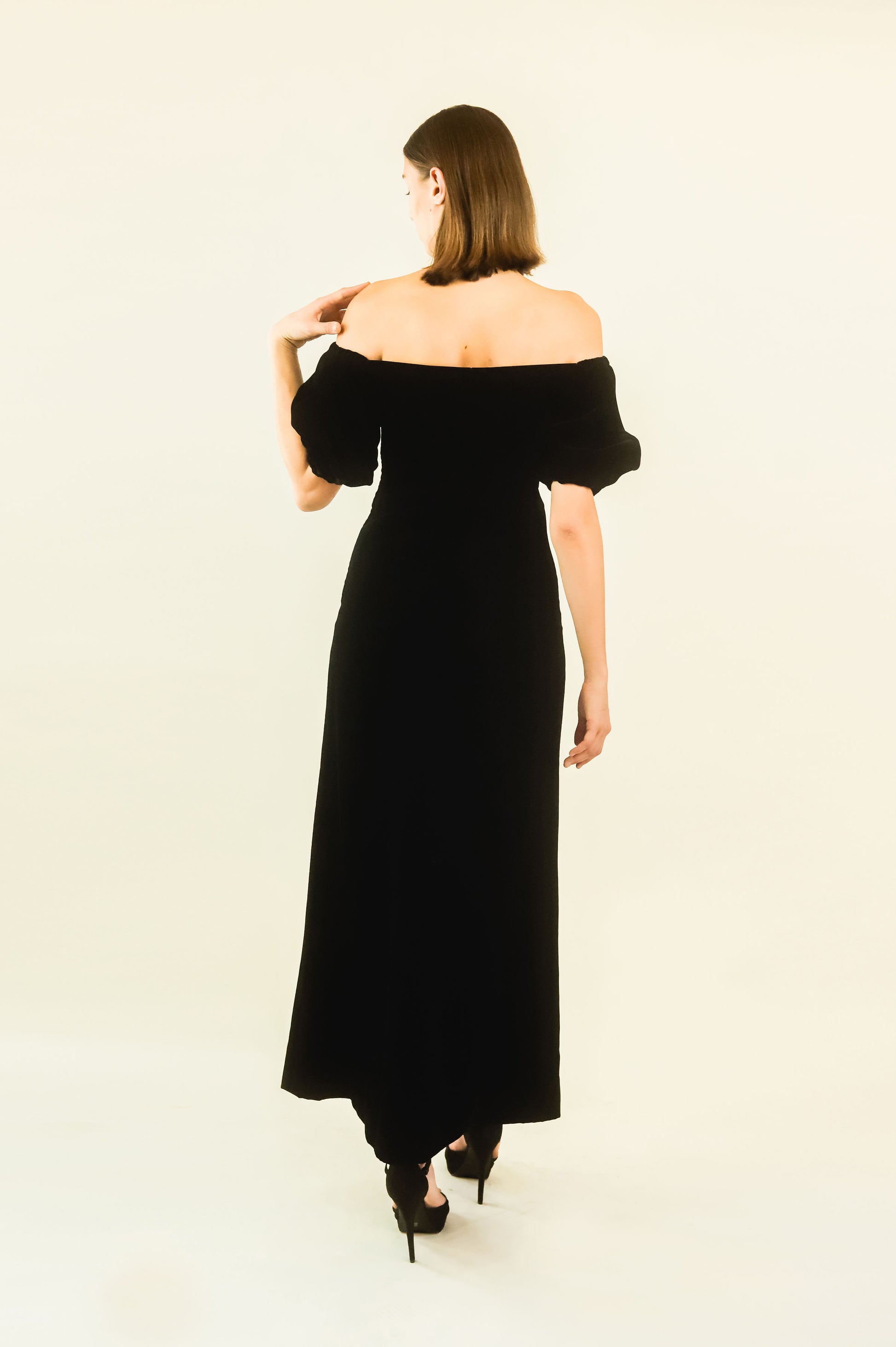 Yves Saint Laurent Off The Shoulder Velvet Gown - The Kit Vintage