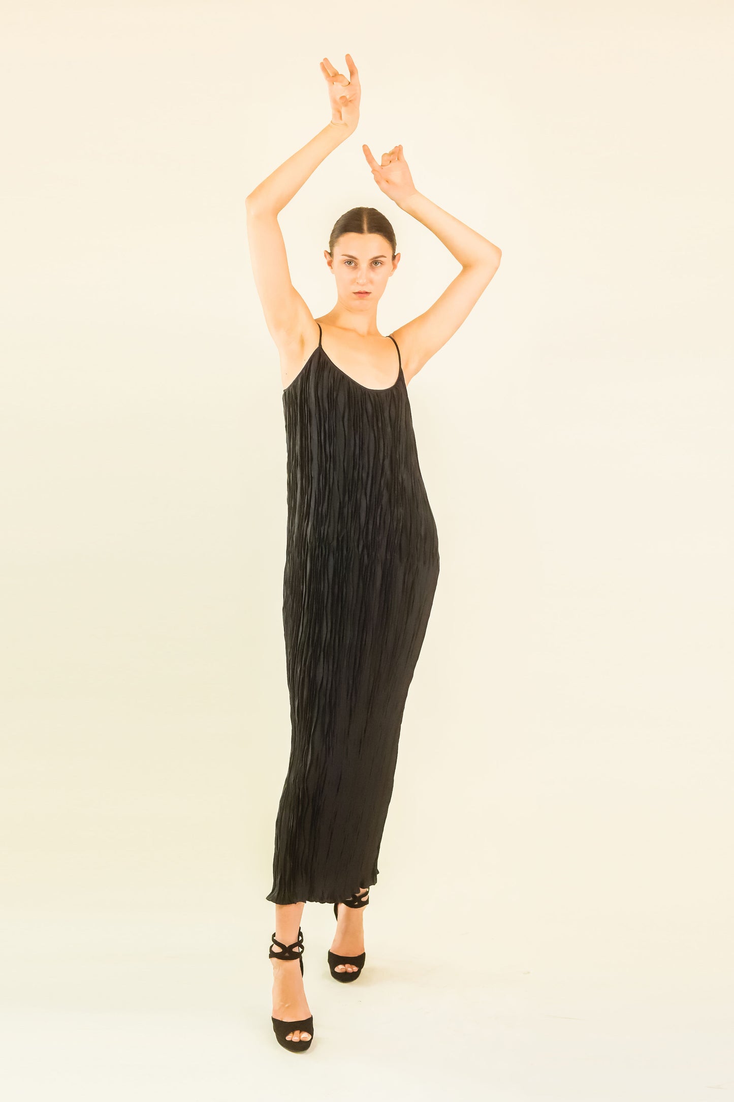 Zandra Rhodes Pleated Dress and Bolero Set - The Kit Vintage
