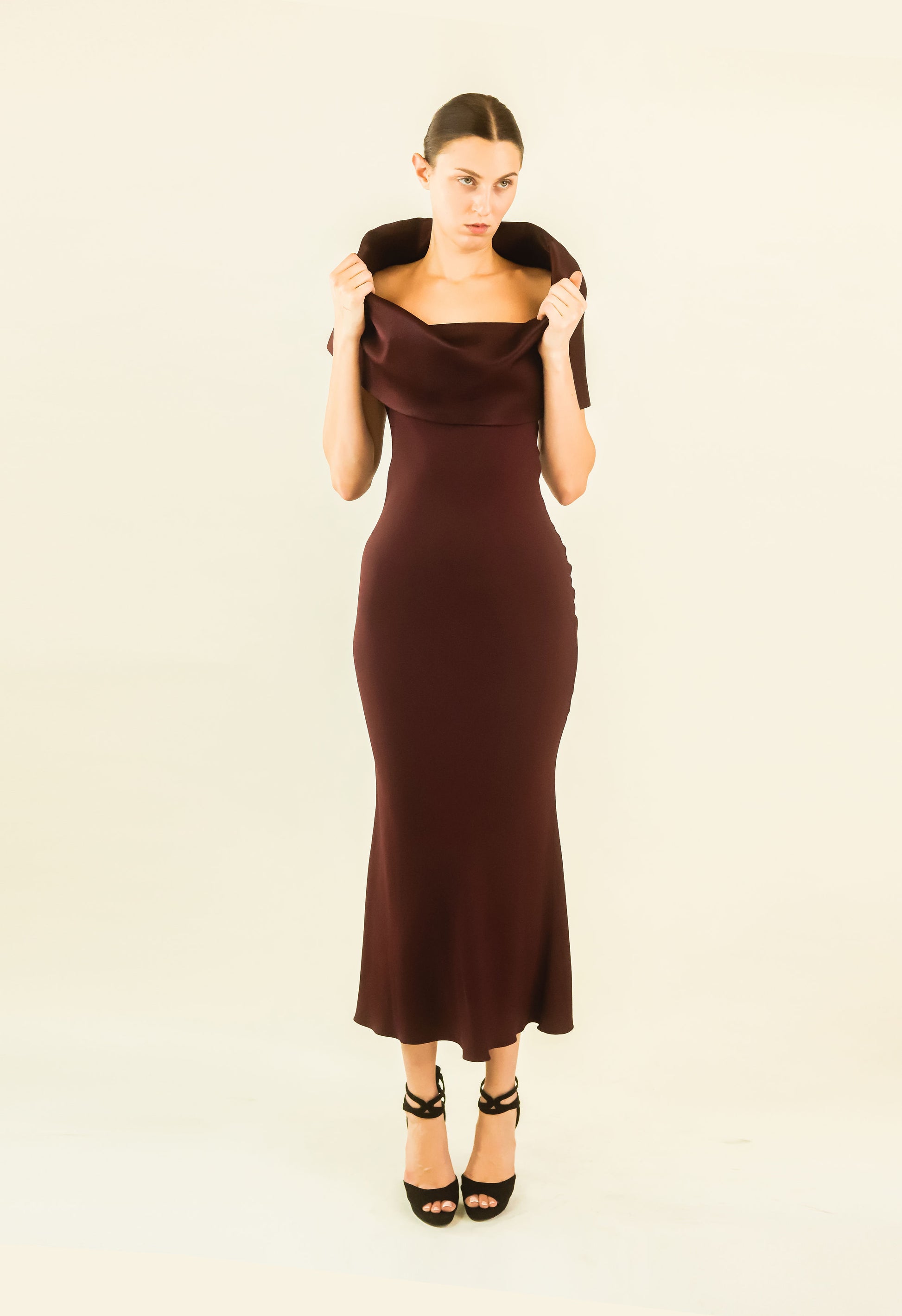 John Galliano Burgundy Gown - The Kit Vintage