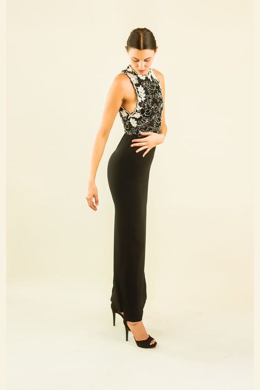 Galanos High Neck Lace Gown - The Kit Vintage