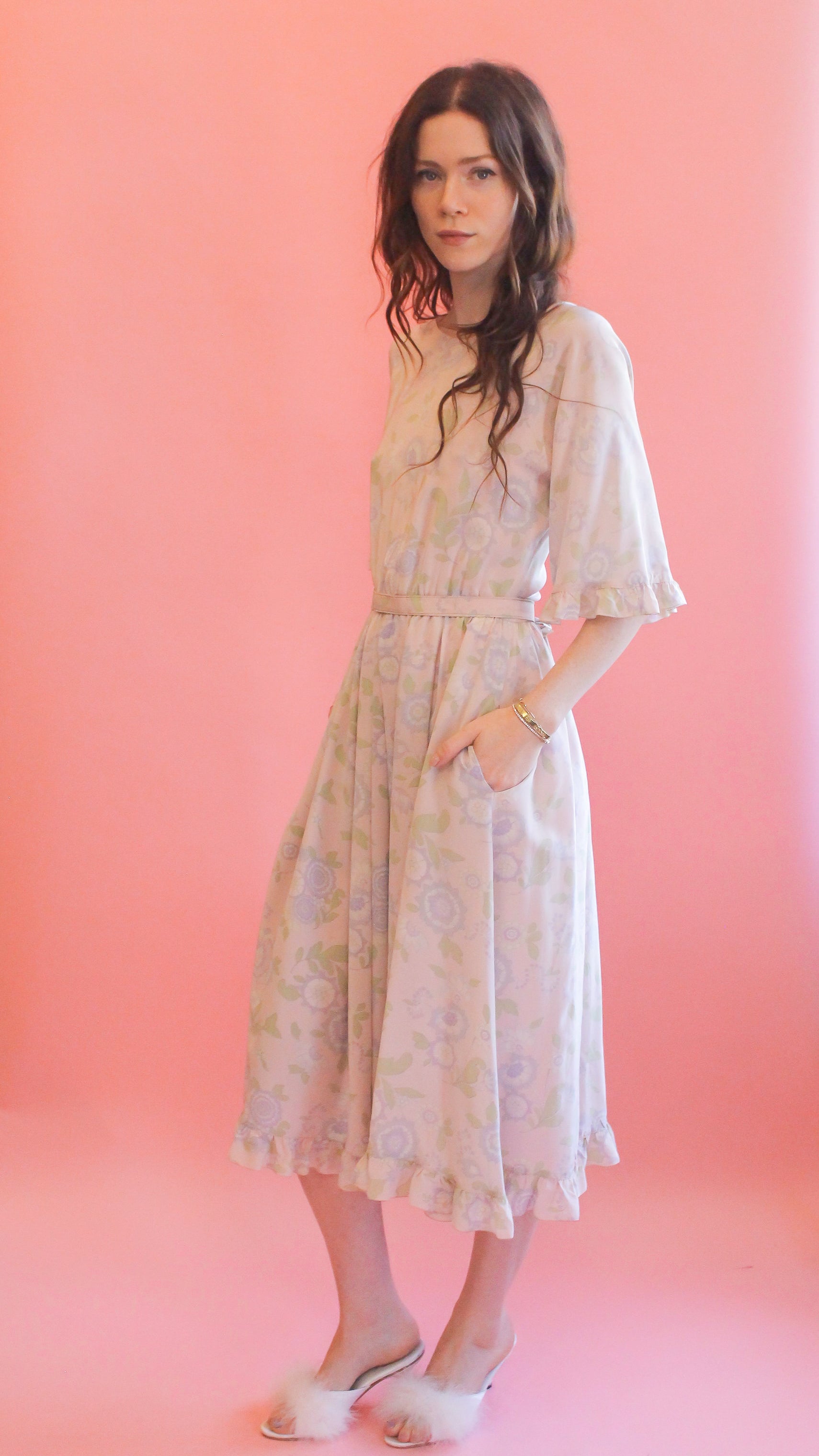 Karl Lagerfeld for Chloé Pastel Floral Dress - The Kit Vintage