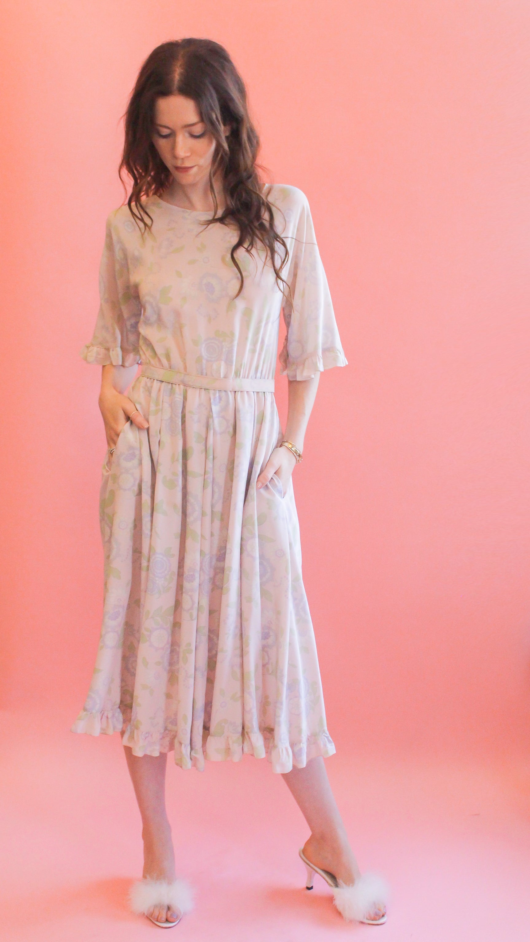 Karl Lagerfeld for Chloé Pastel Floral Dress - The Kit Vintage