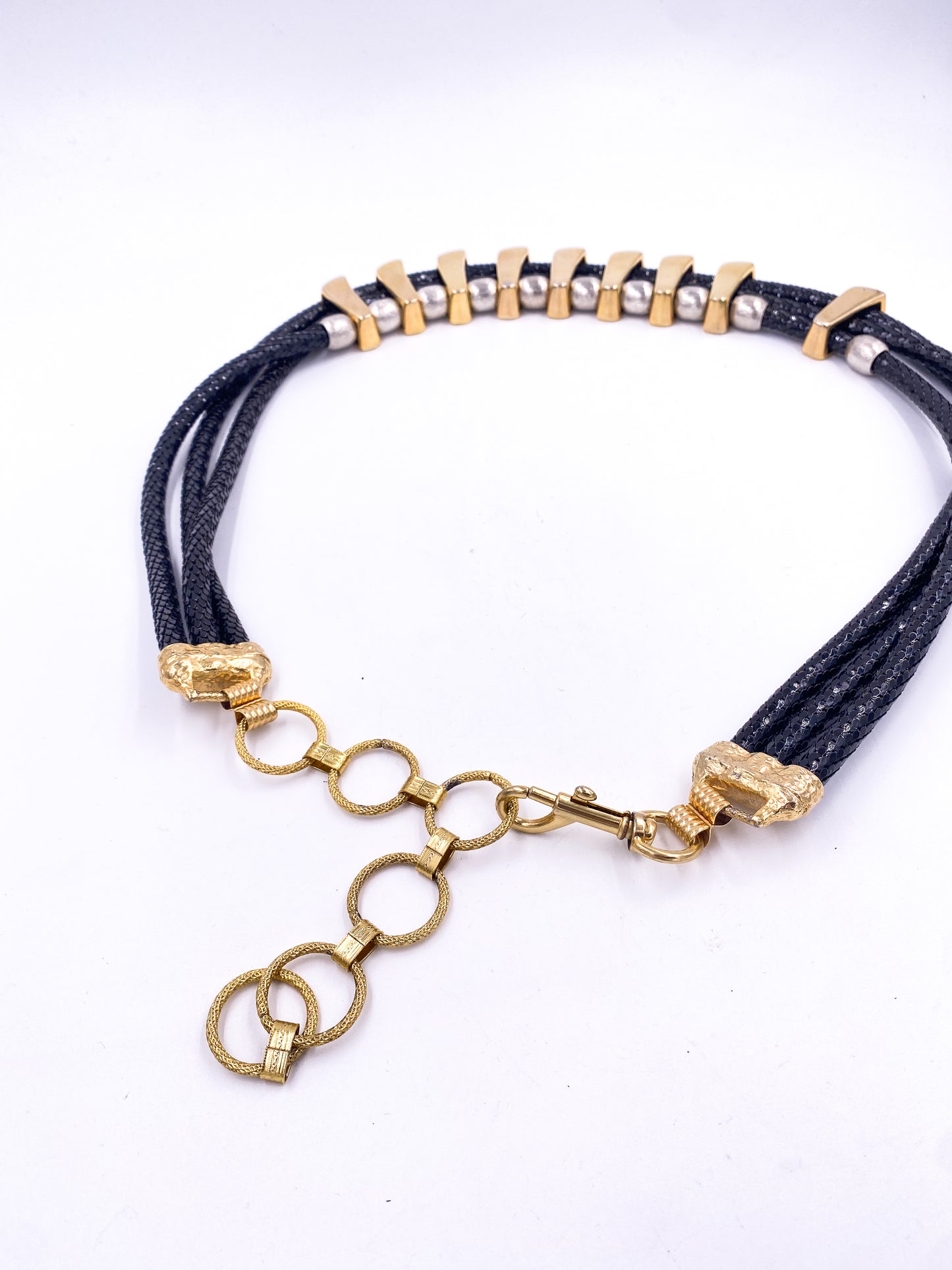 Black Mesh Multi Link Belt