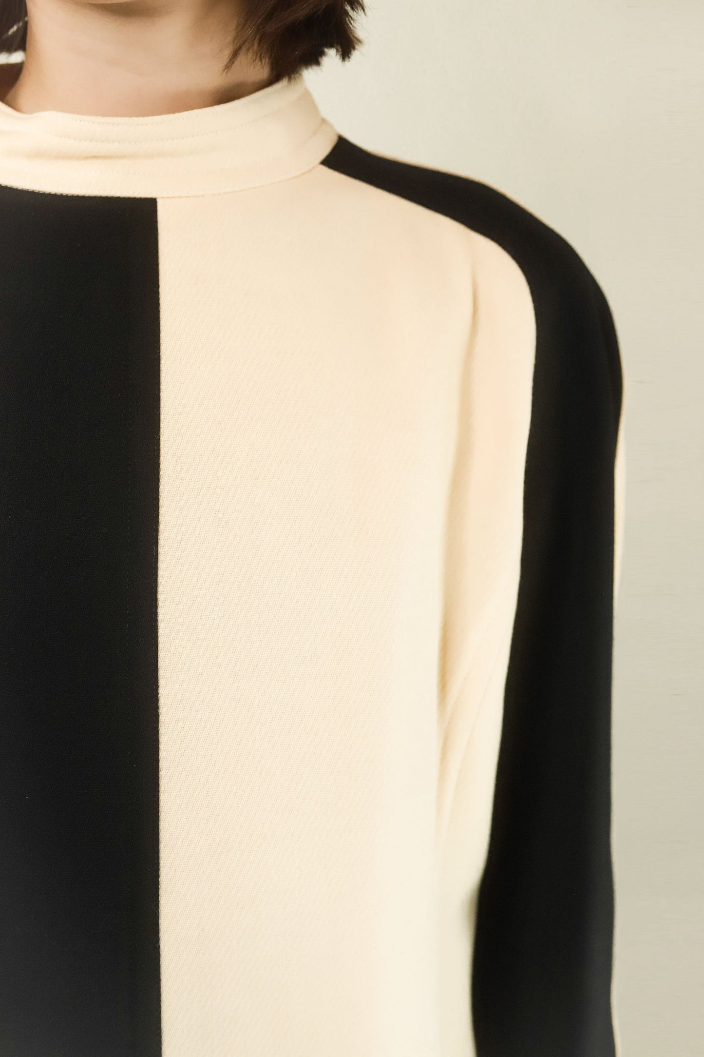 Courreges Black and White Long Sleeve Check Dress - The Kit Vintage