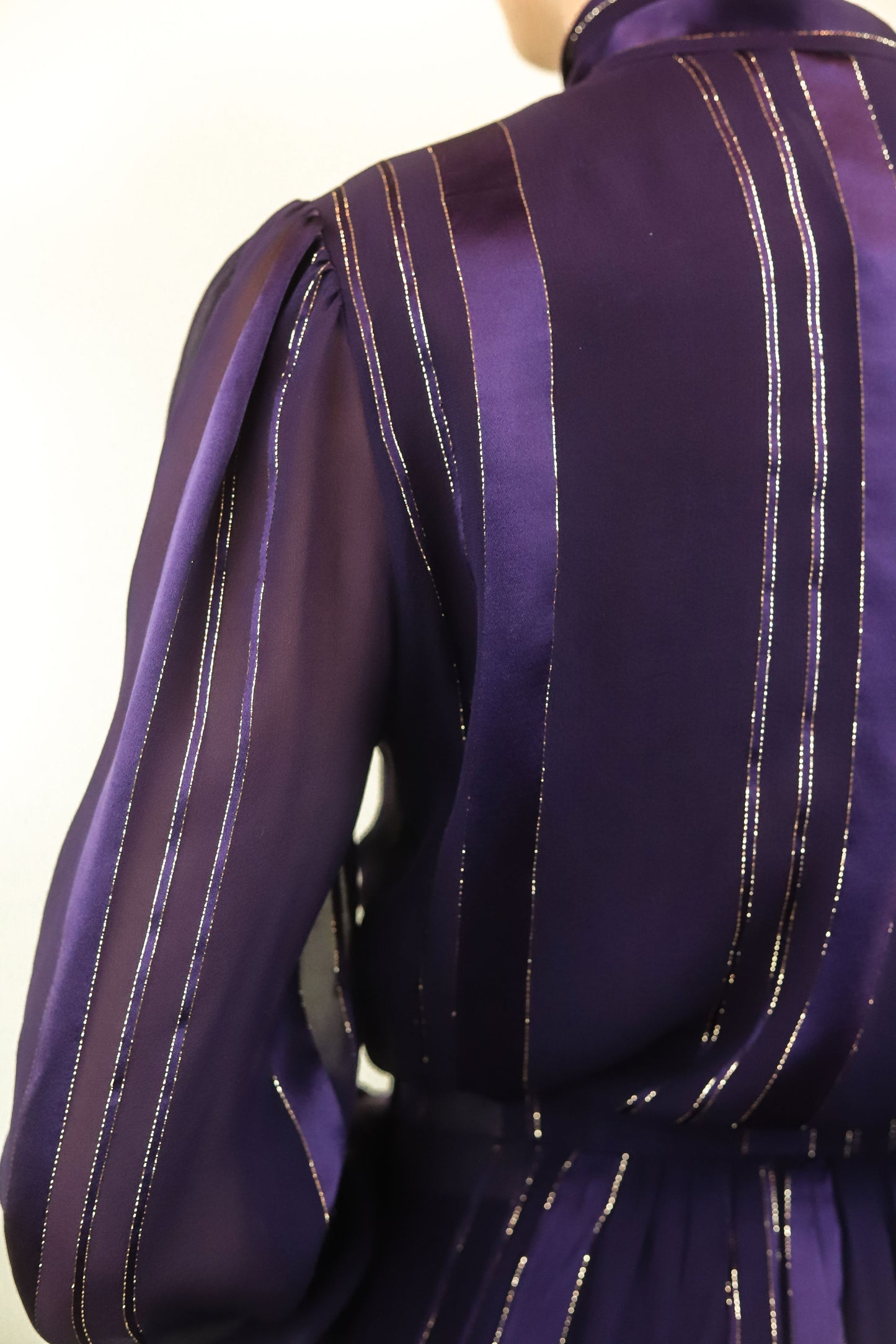 Givenchy Paris Silk & Gold Metallic Skirt Set - The Kit Vintage