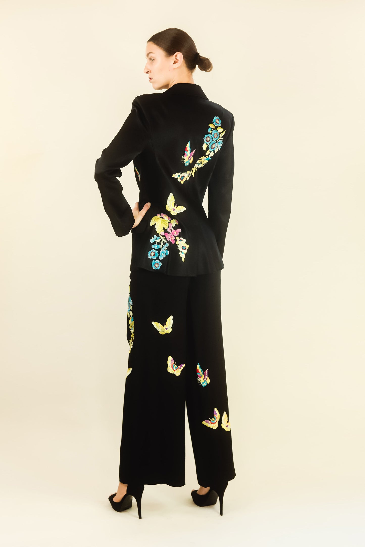 John Galliano Embroidered Butterfly Suit - The Kit Vintage