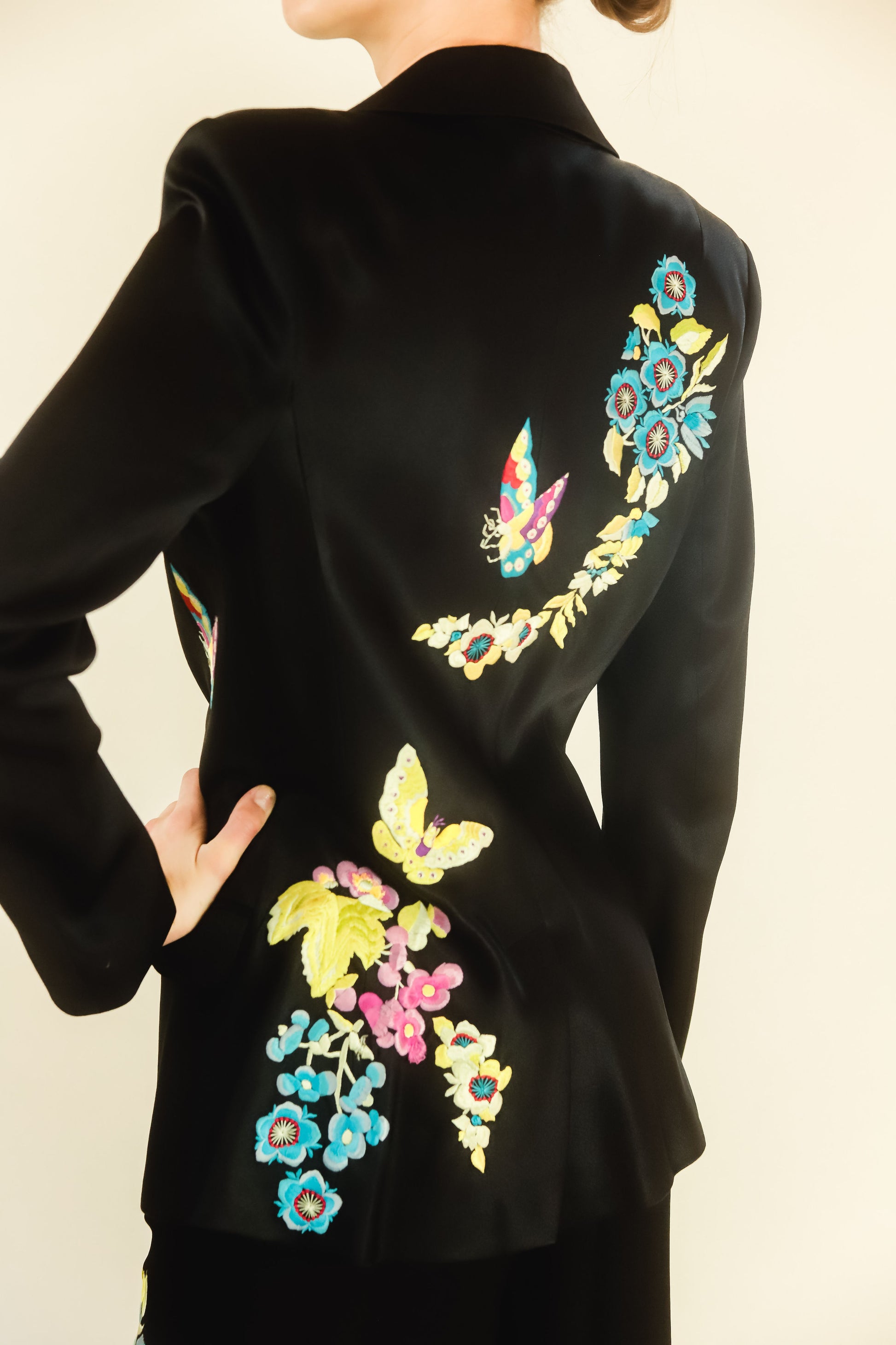 John Galliano Embroidered Butterfly Suit - The Kit Vintage