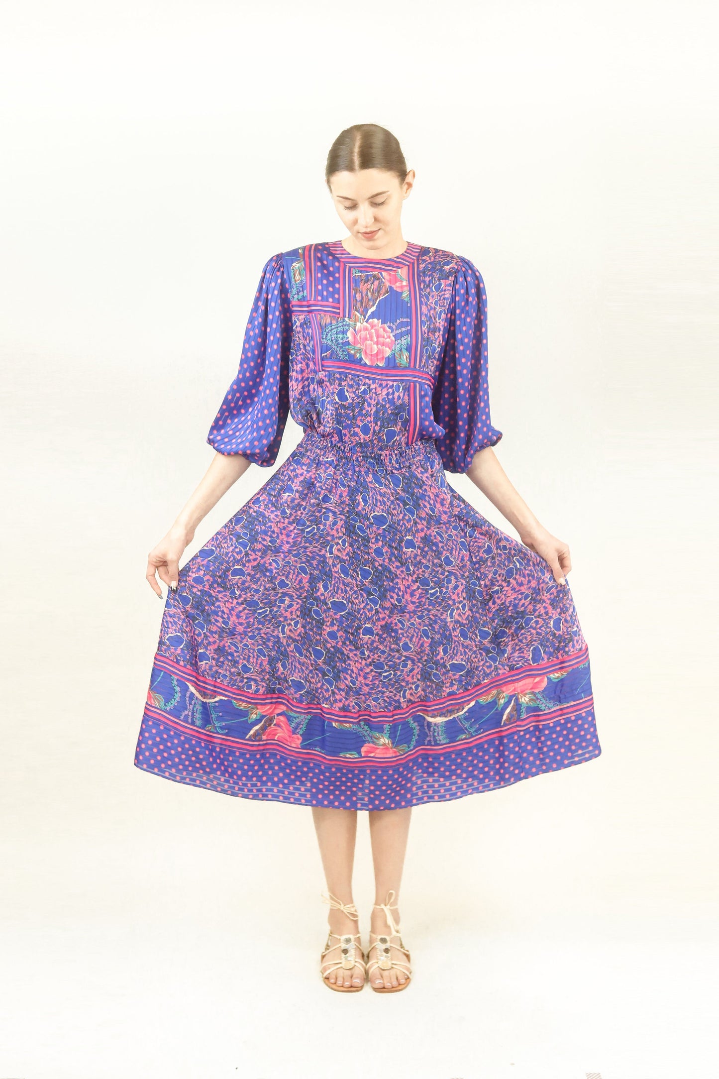 Diane Freis Polka Dot Skirt Ensemble - The Kit Vintage