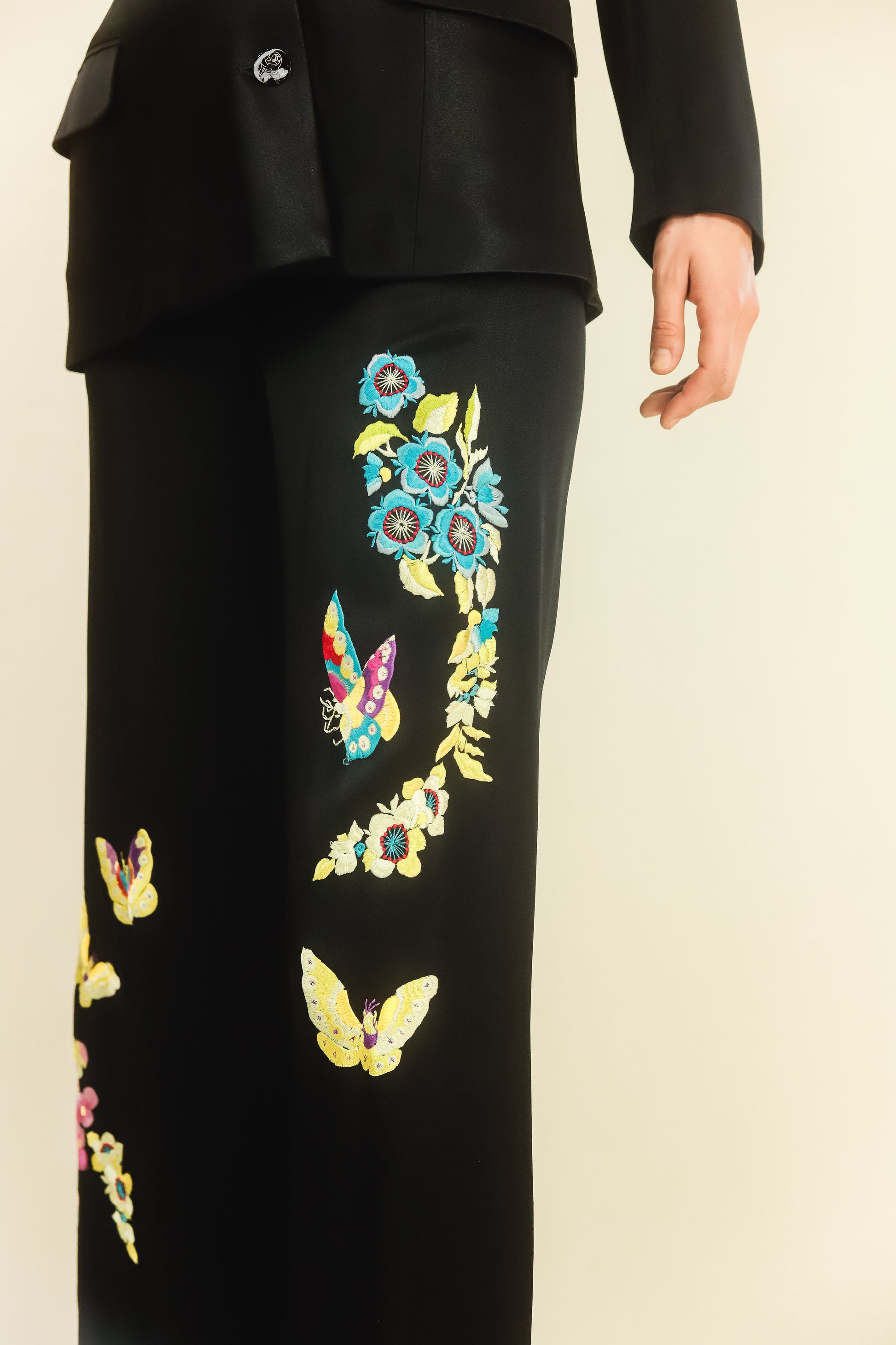 John Galliano Embroidered Butterfly Suit - The Kit Vintage