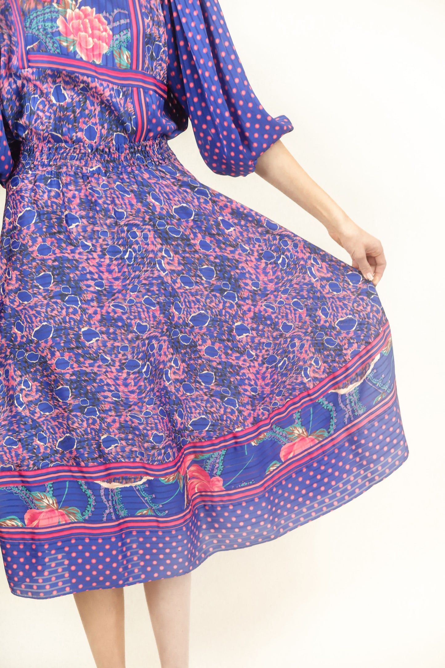 Diane Freis Polka Dot Skirt Ensemble - The Kit Vintage