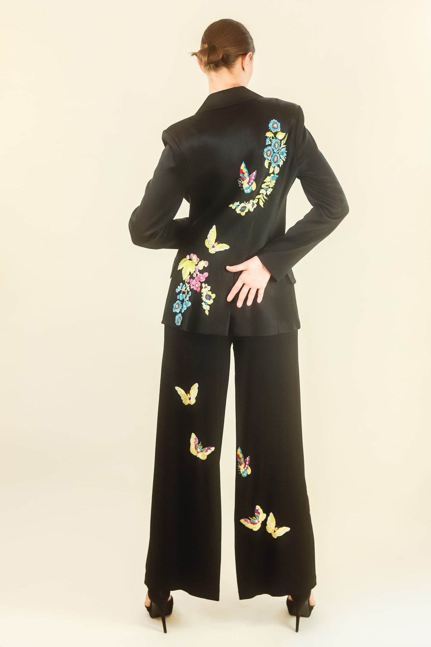 John Galliano Embroidered Butterfly Suit - The Kit Vintage