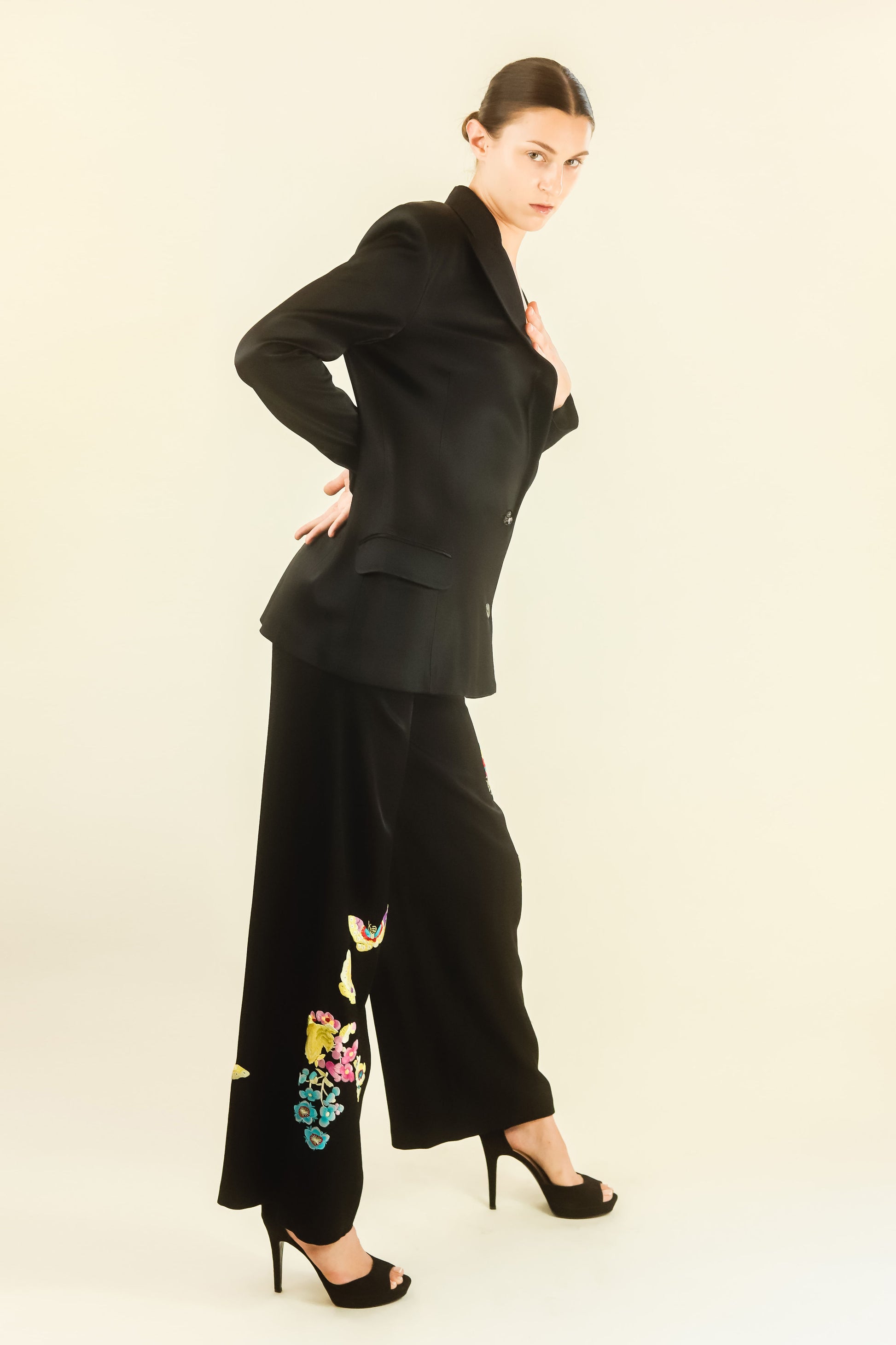 John Galliano Embroidered Butterfly Suit - The Kit Vintage