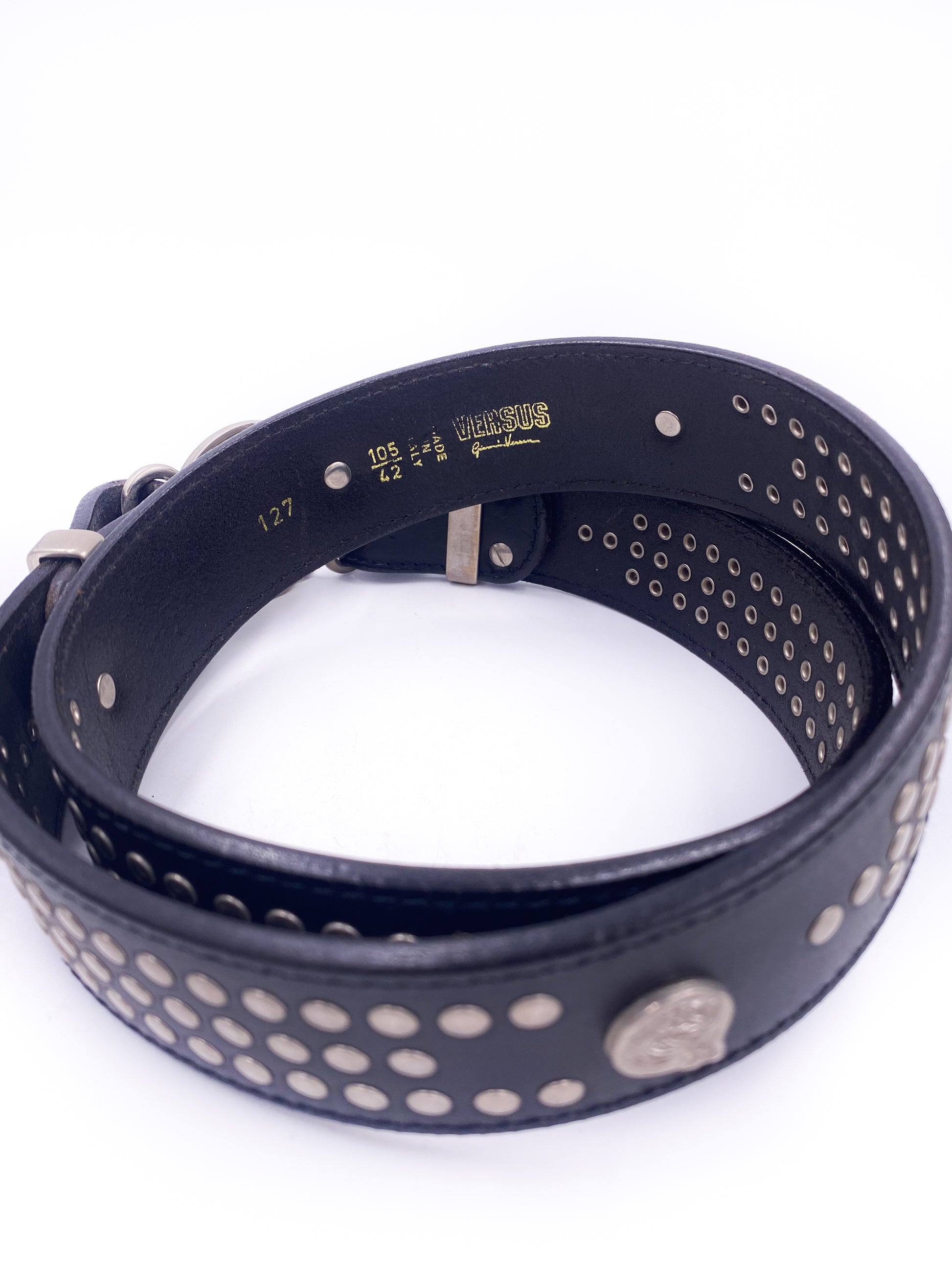 Versus by Versace Leather Lion Belt - The Kit Vintage
