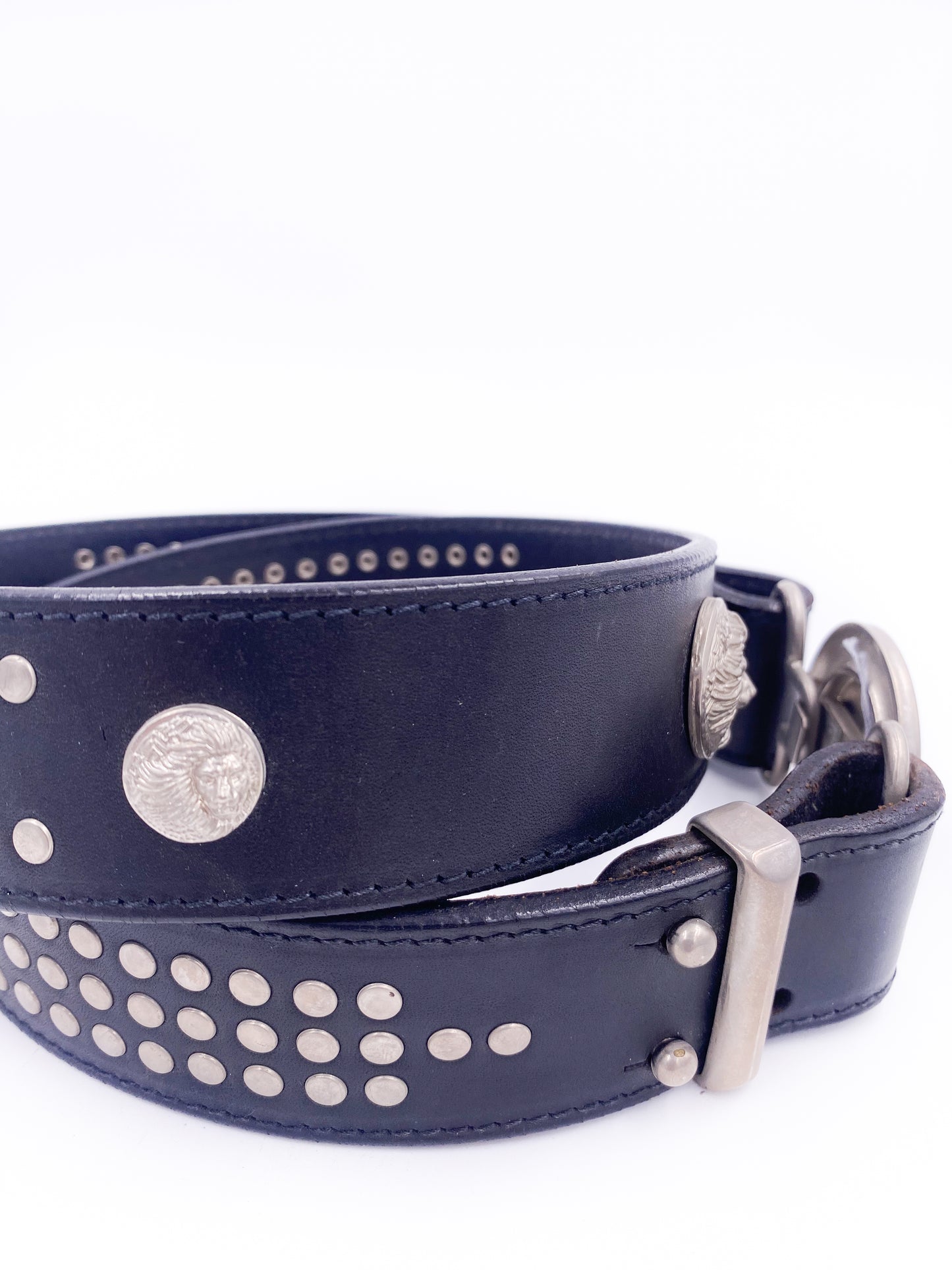Versus by Versace Leather Lion Belt - The Kit Vintage
