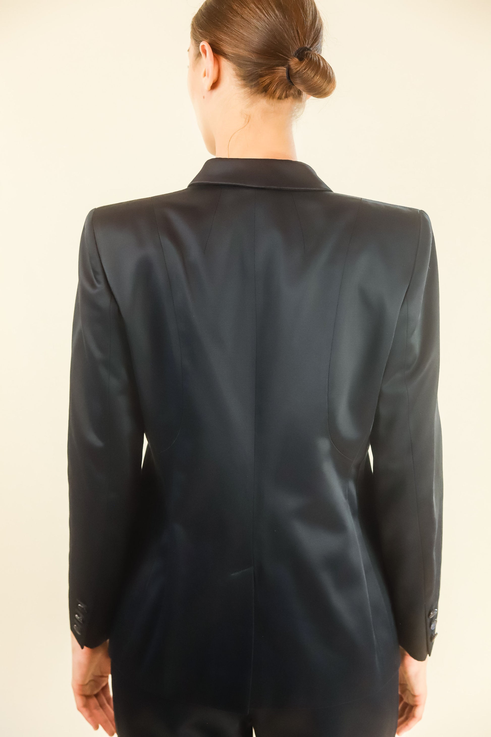Gucci Satin Black Suit - The Kit Vintage