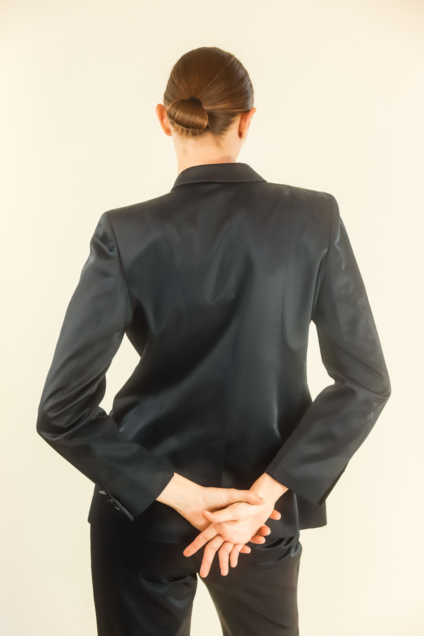 Gucci Satin Black Suit - The Kit Vintage
