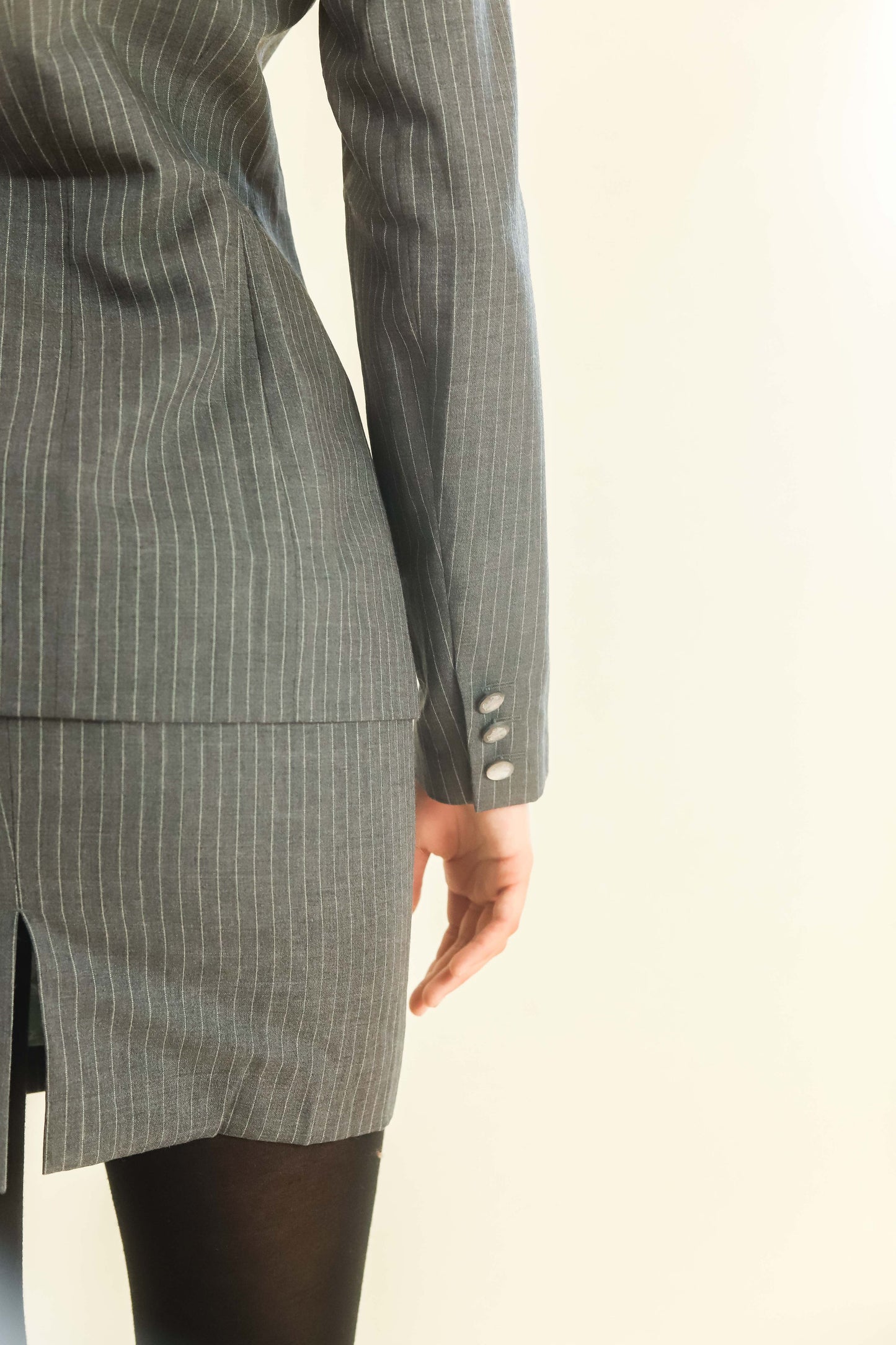 Alexander McQueen Pinstripe Skirt Suit