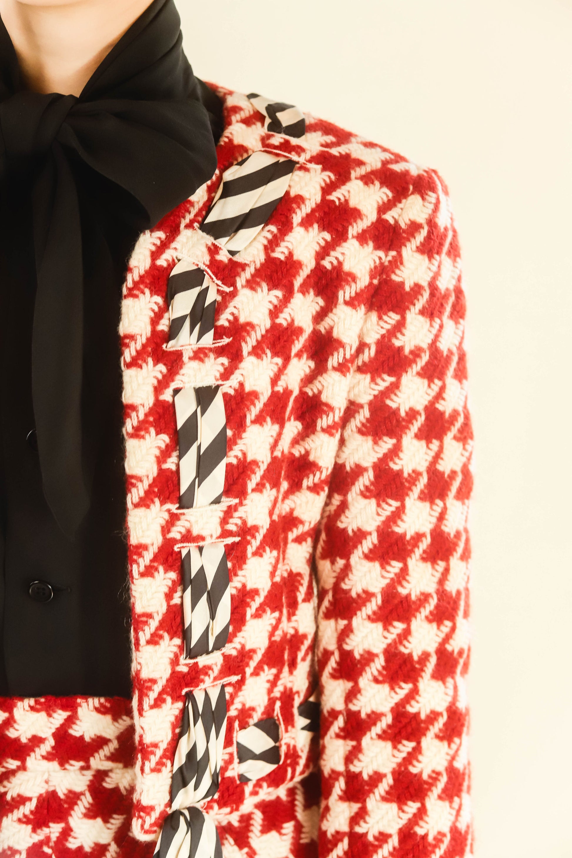 Moschino Houndstooth Skirt Suit - The Kit Vintage